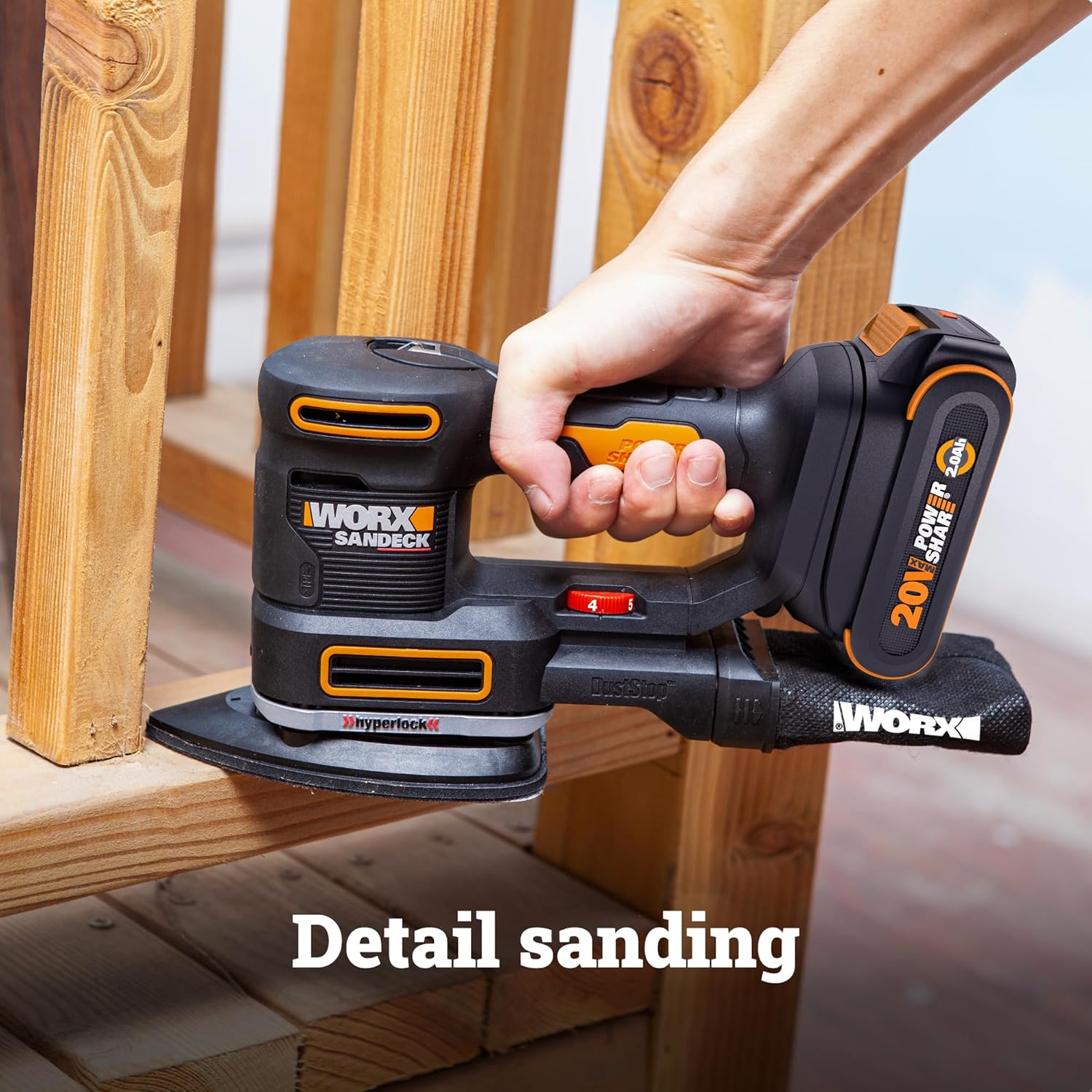 WORX Power Share 20 Volts Variable Detail Cordless Sander WX820L.9