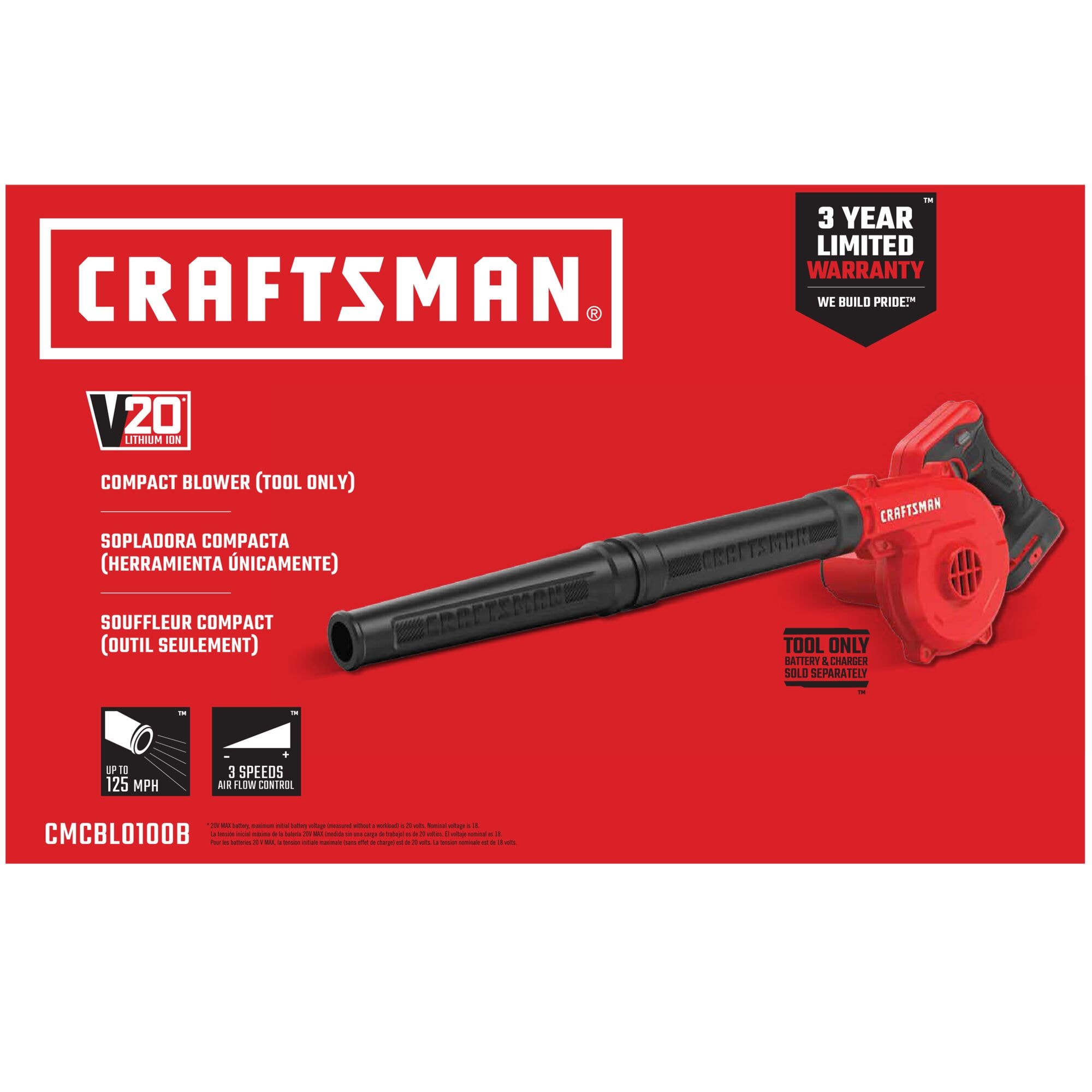 CRAFTSMAN CMCBL0100B Jobsite-Blowers - View #15