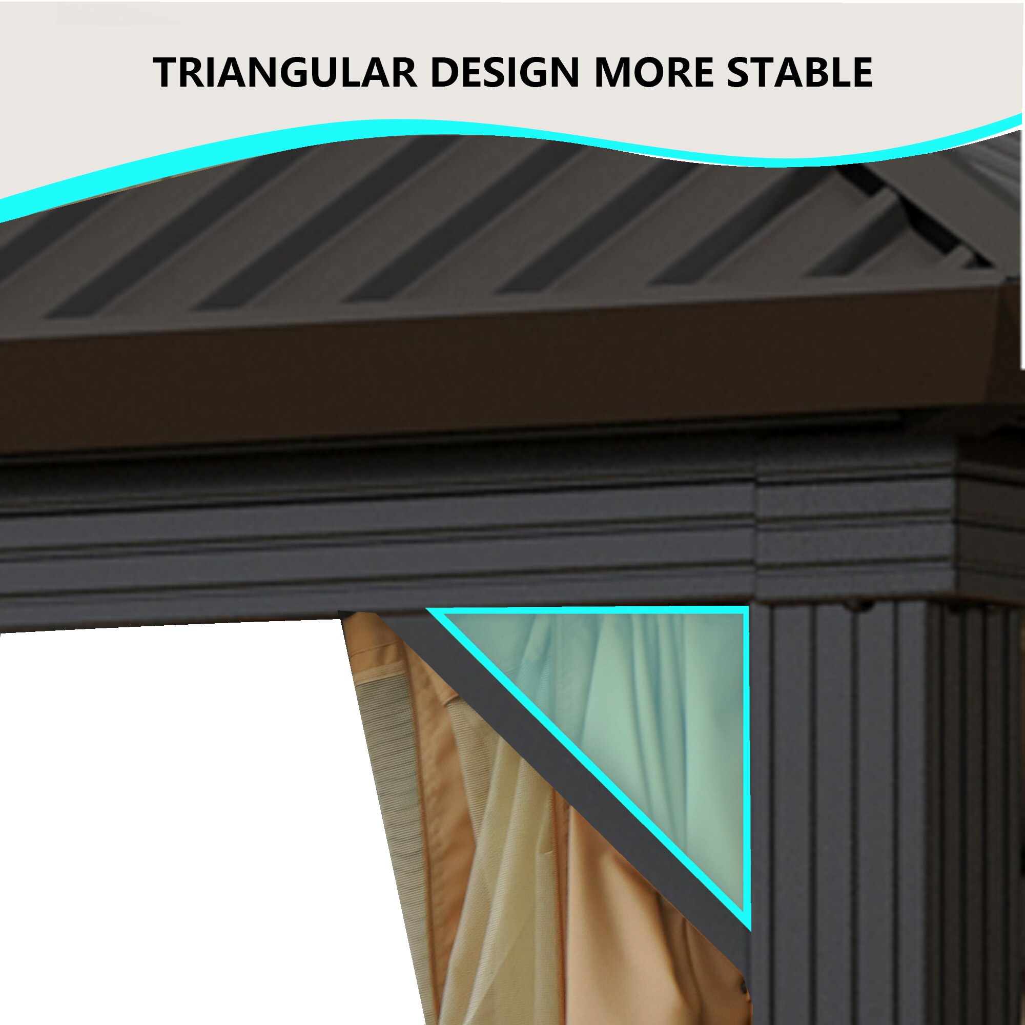 StarEcho VC-WYGZ601 Wood-Resin-Gazebos - View #2