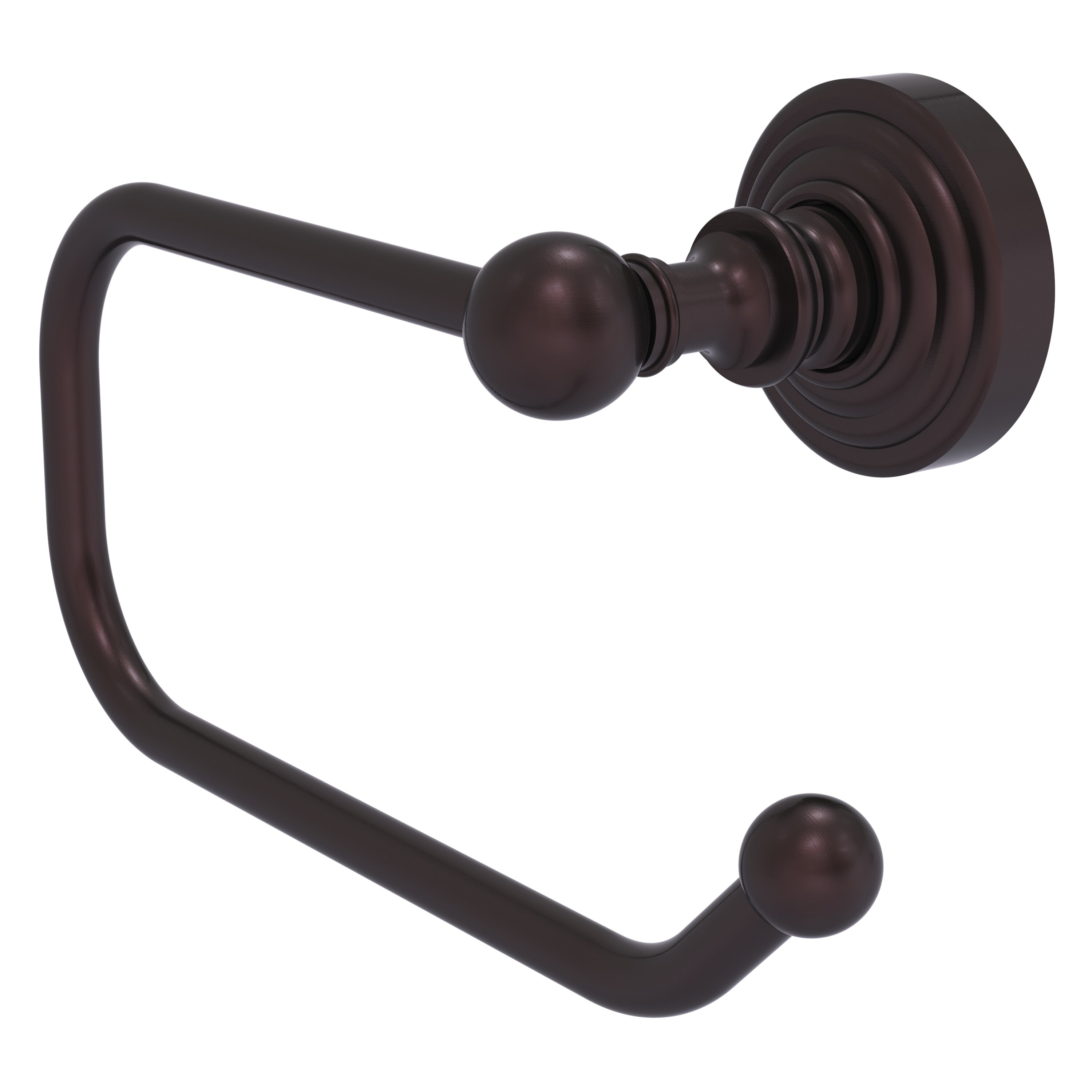 Allied Brass WP-24E-ABZ Waverly Place Antique Bronze Wall mount Single post Toilet Paper Holder 1 -Rolls with Storage