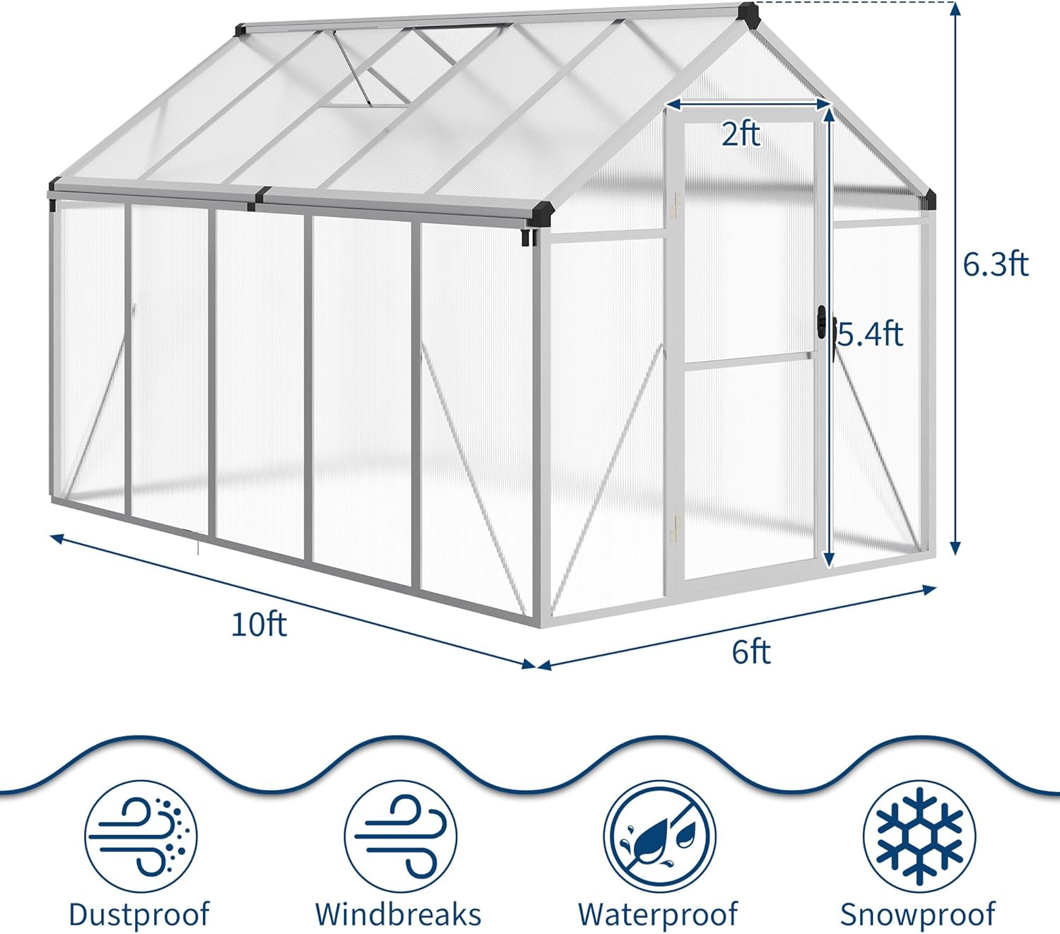 Qeetex QET-GH-WK12 greenhouses - View #2