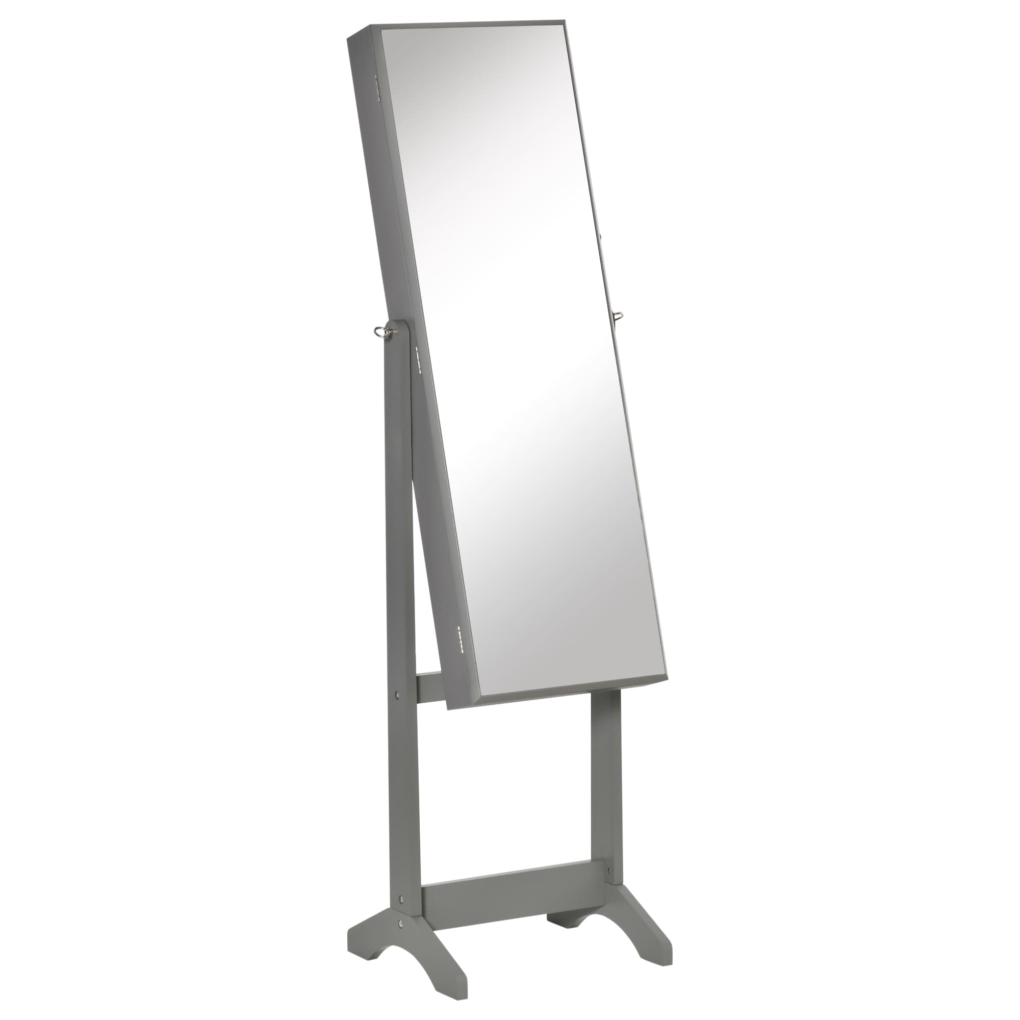Siavonce XH29260 18-in W x 60-in H Rectangle Grey Framed Full Length Floor Mirror