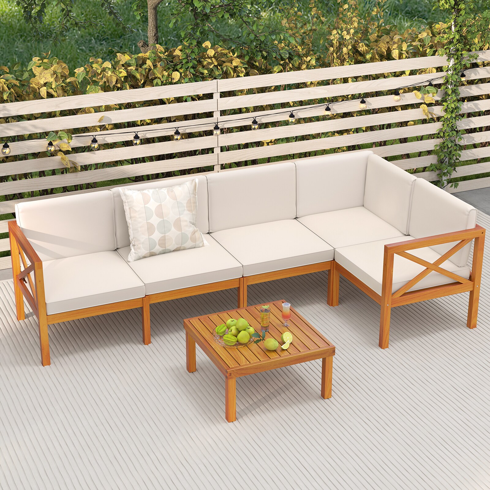 Slickblue D-CO-+HW09927WH Patio-Sofas-Daybeds - View #2