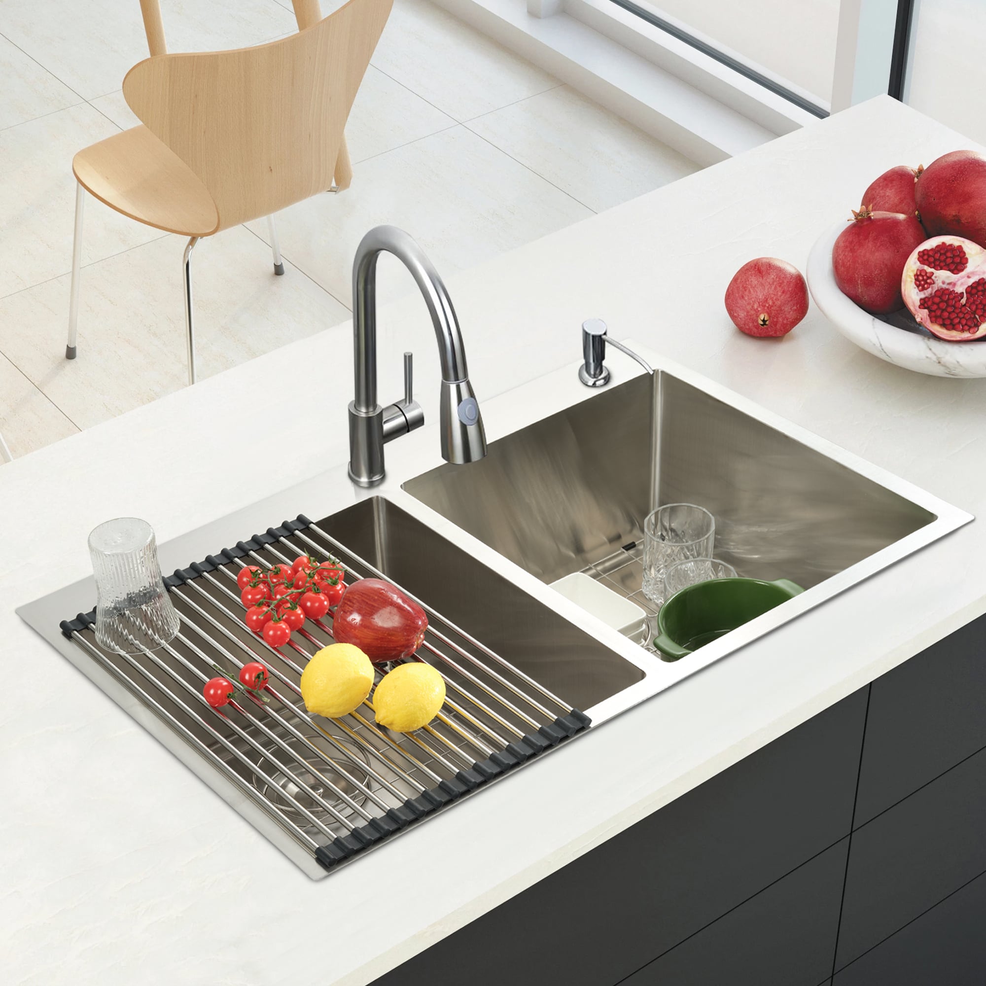 Hukoro FL3322DTM-BS Kitchen-Sinks - View #4