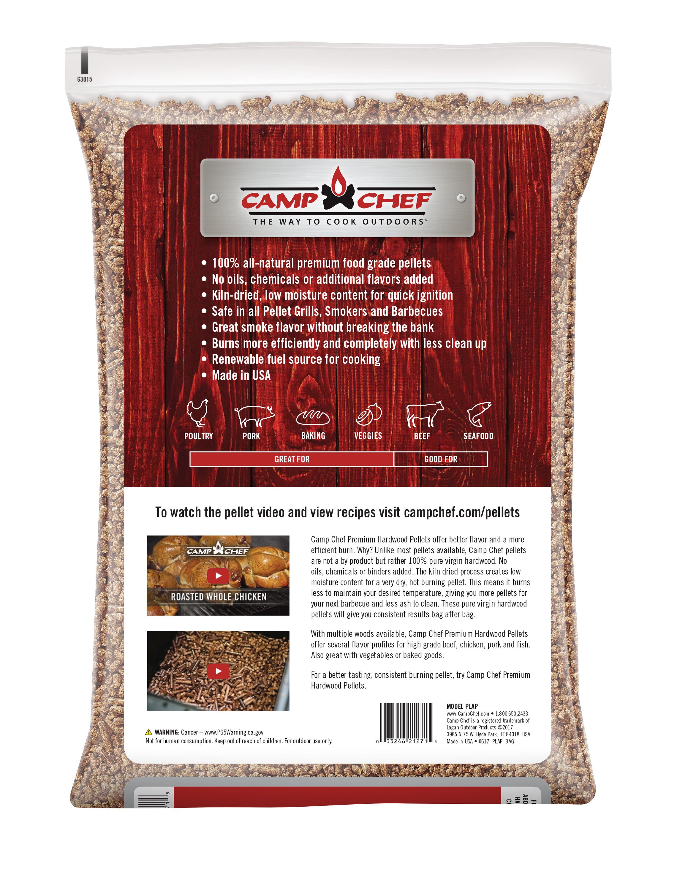 Camp Chef Premium Hardwood Orchard Apple 20 lb Wood Pellets in the