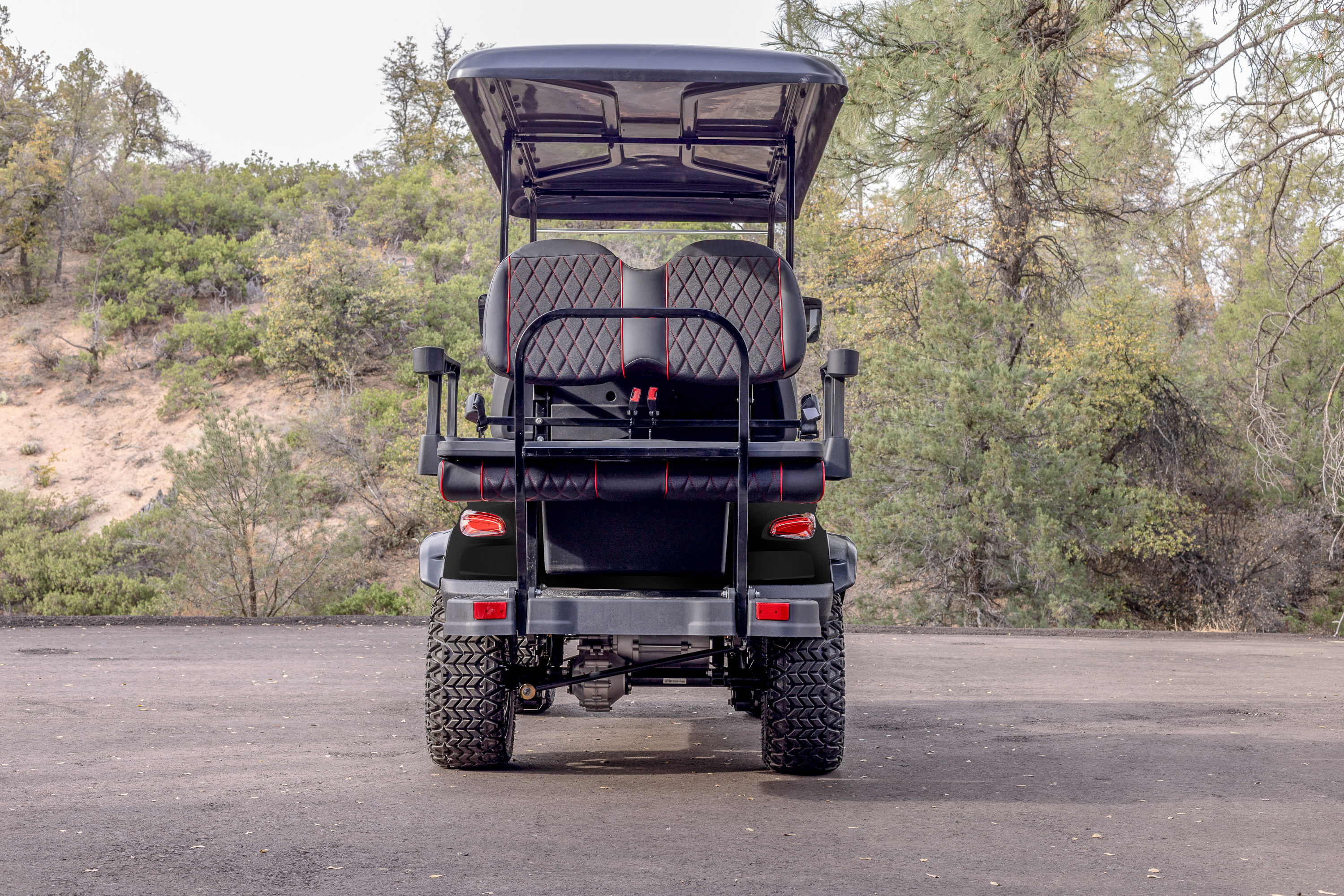 Coleman Powersports Black Electric Golf Cart - Max Speed 20 MPH