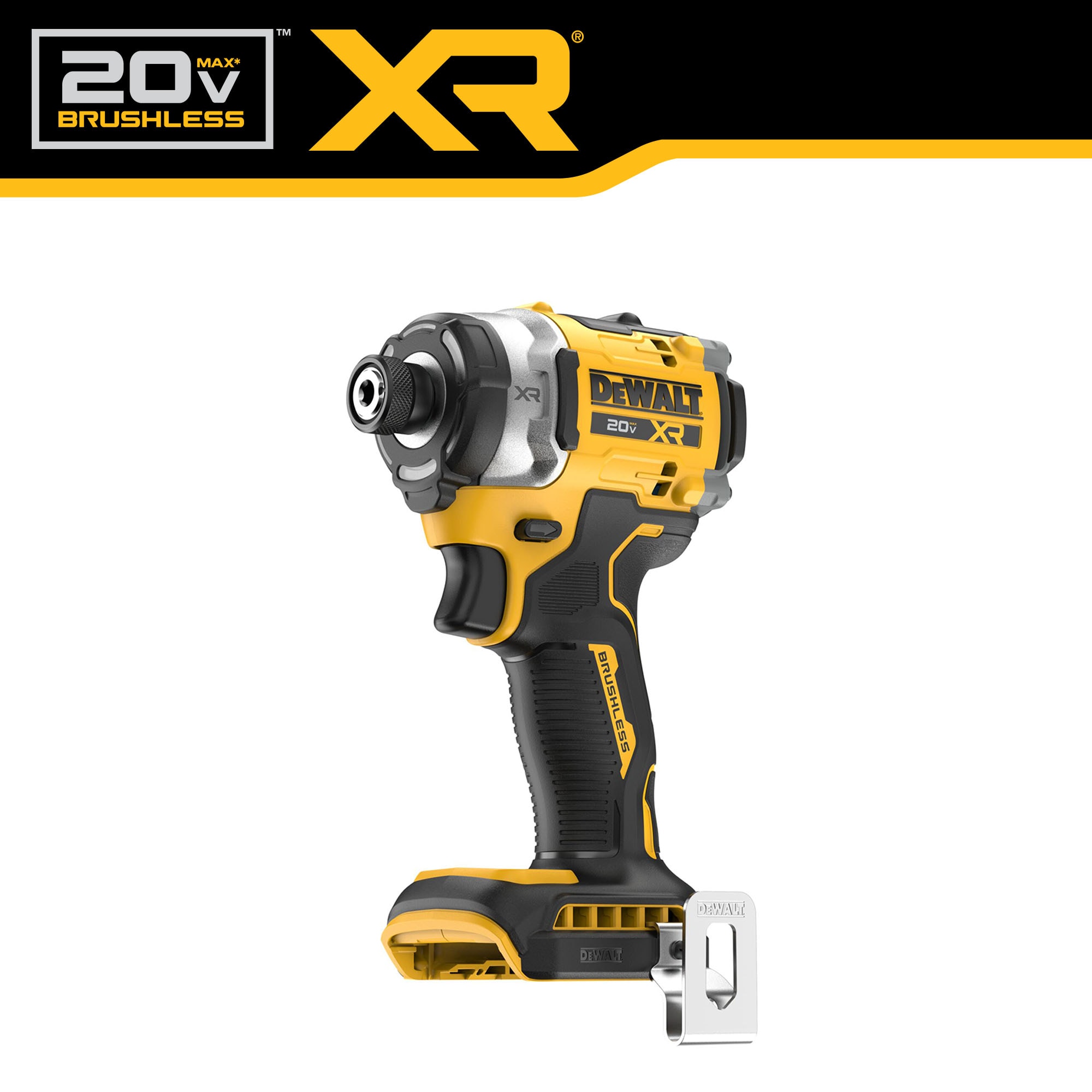 DEWALT XR 20 volt Max 1 4 in Brushless Cordless Impact Driver Charger Not Included DCF860B at Lowes