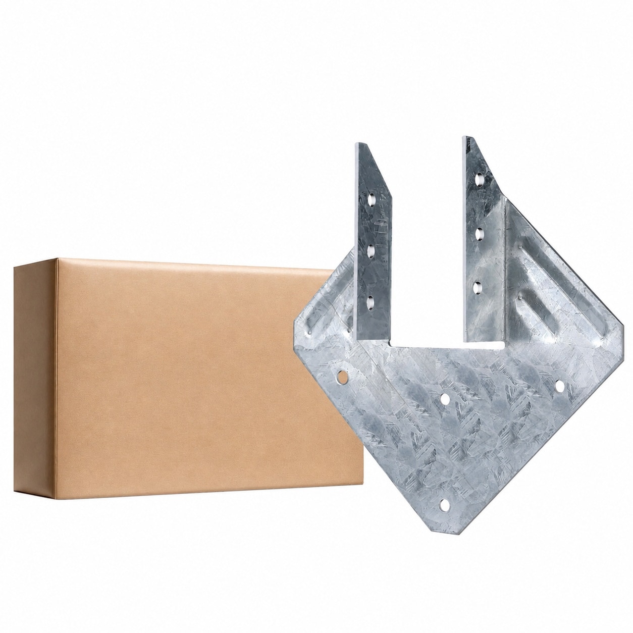 Etokfoks  18 Gauge Galvanized Steel Nail Stop Nail Plate Hurricane Strap Joist Hanger Rafter Tie 45 Pack