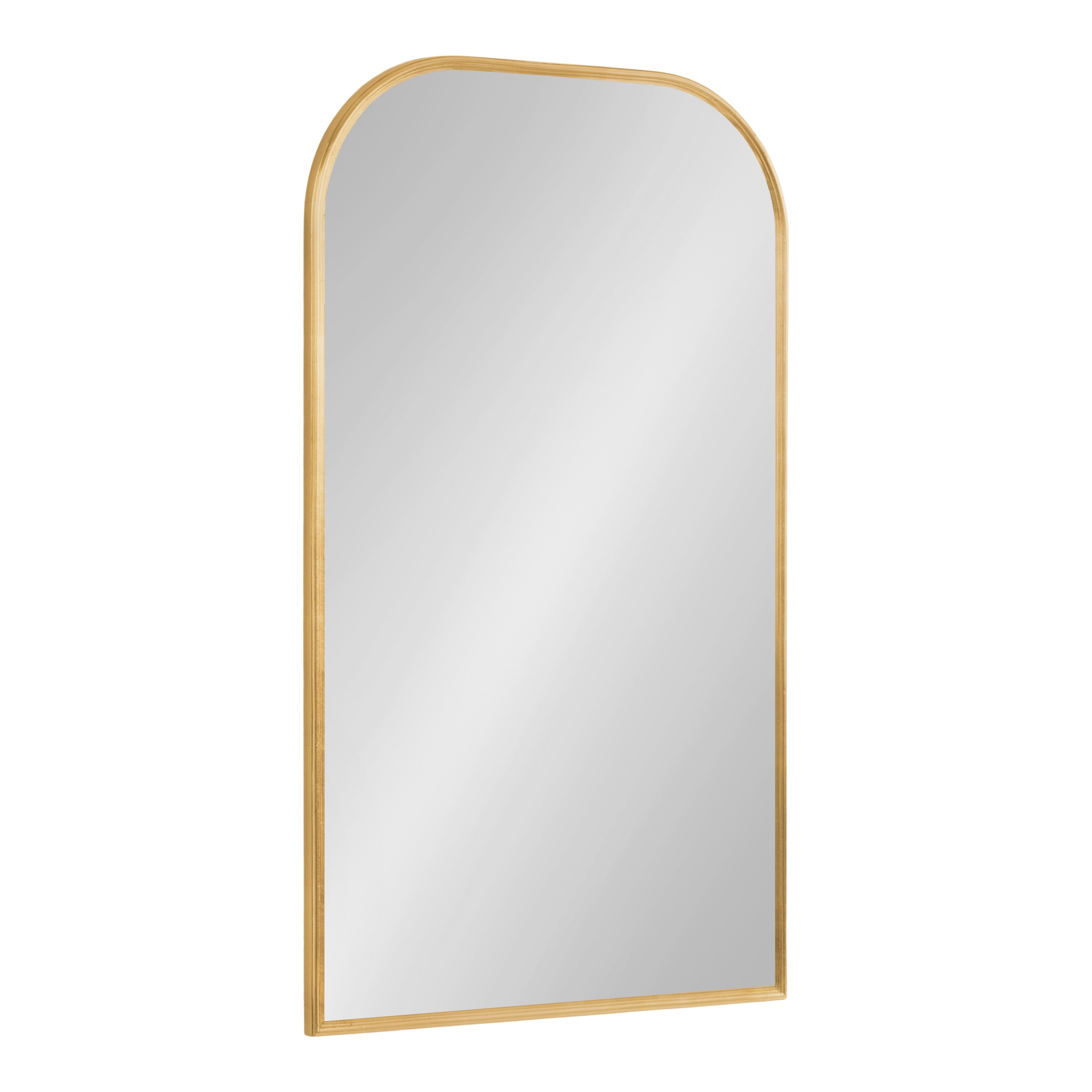 Kate and Laurel 227192 Caskill 20.00-in W x 34-in H Arch Gold Framed Wall Mirror