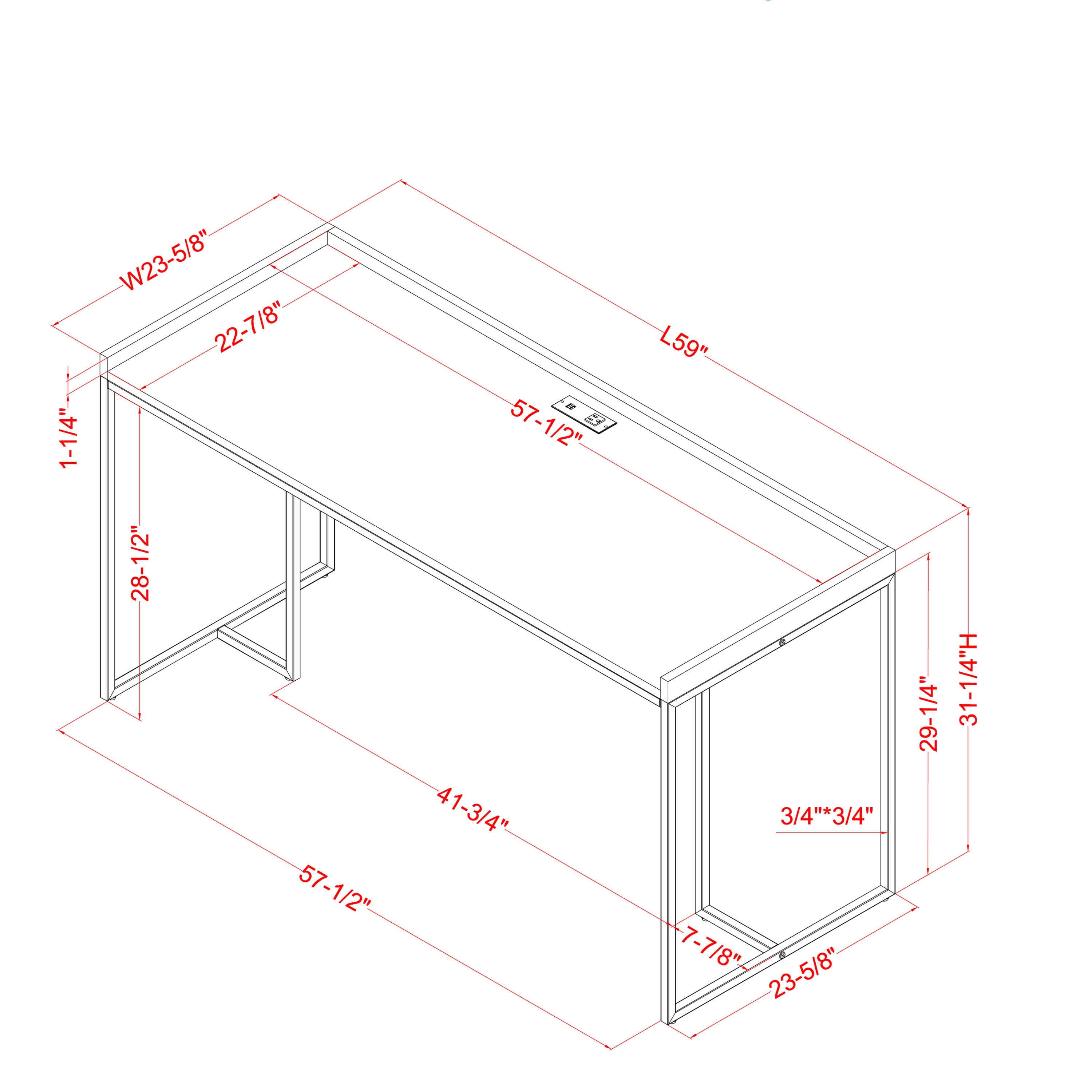 Furniture of America IDF-DK5674PK desks - View #8