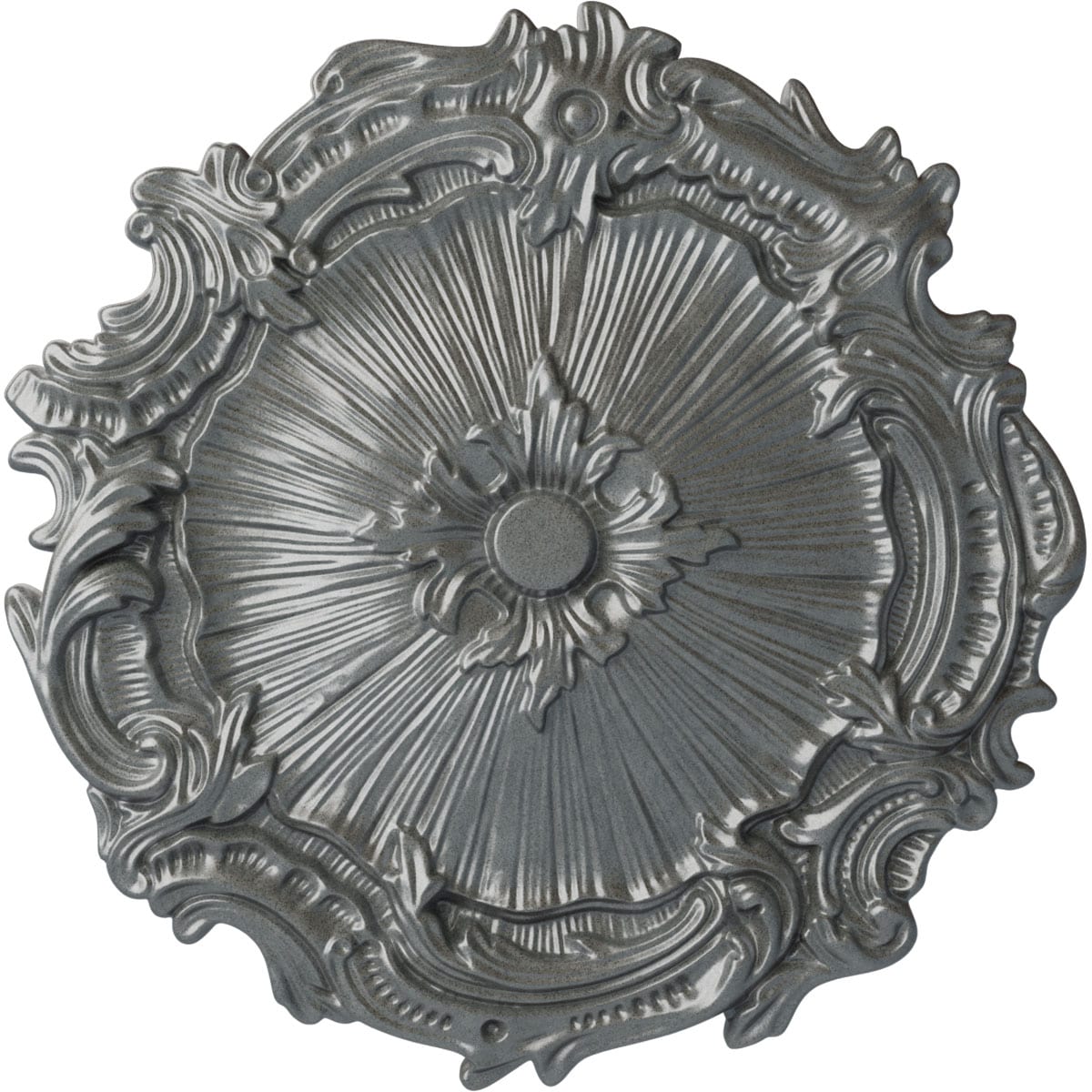 Ekena Millwork CM16PLPLS Plymouth 16.75-in W x 16.75-in L Painted Platinum Polyurethane Whole Ceiling Medallion