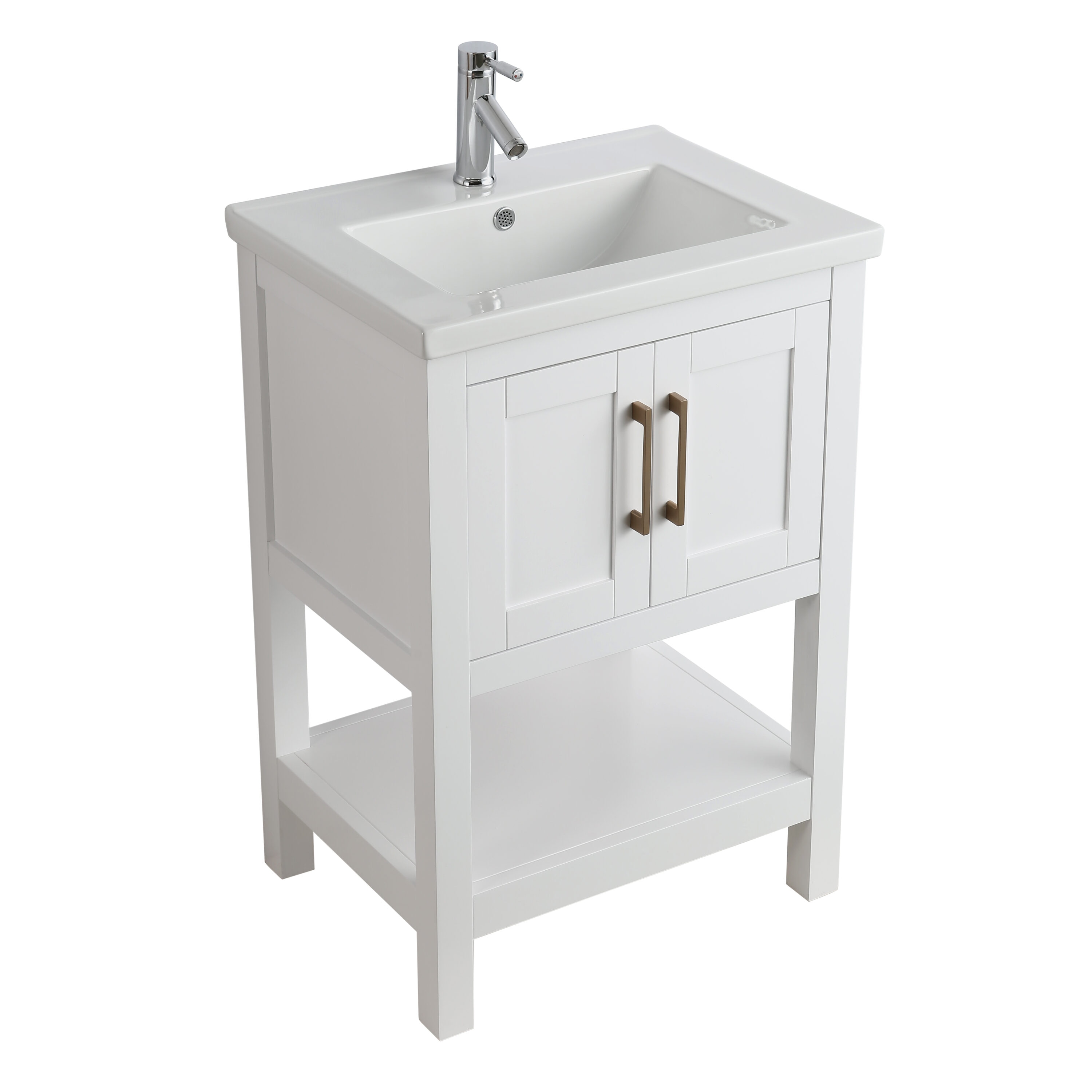 Design Element SPV02-24-WT Bath-Vanity-Combo - View #3
