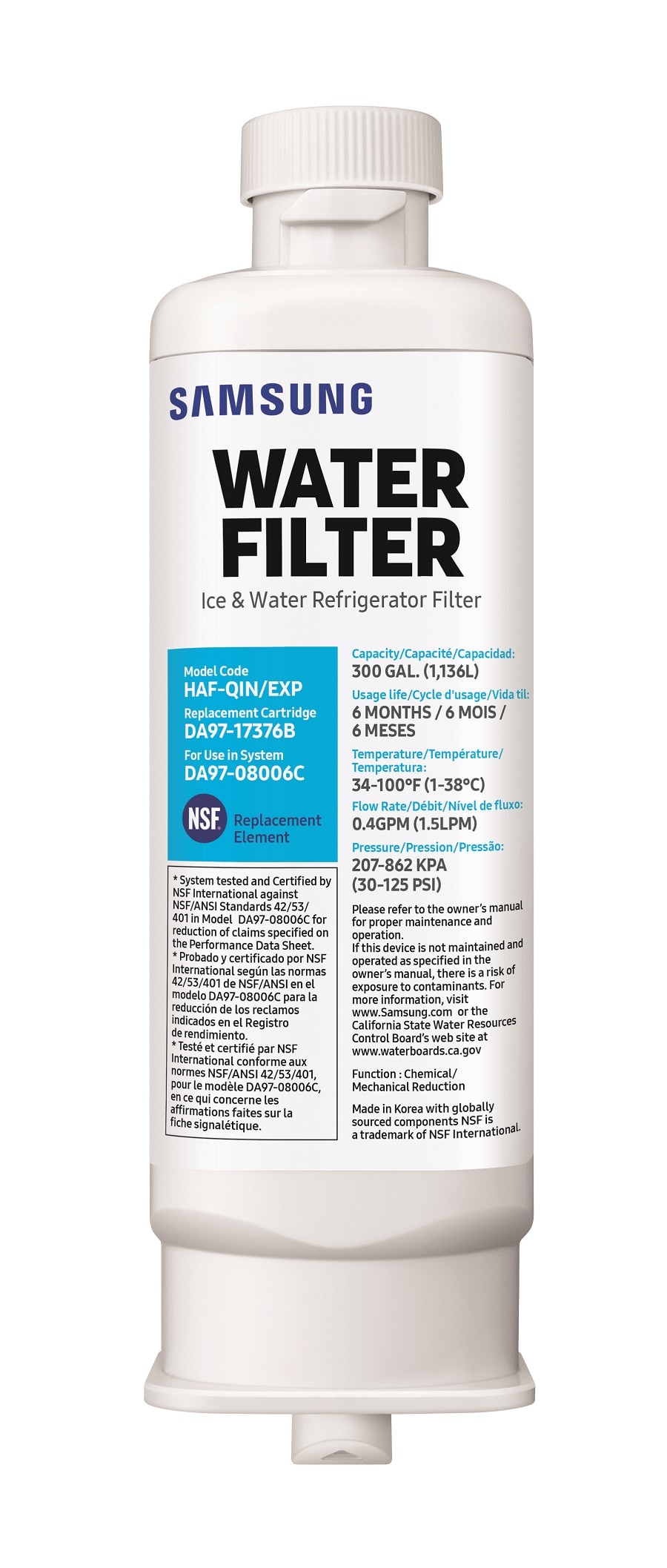 Filtre Zuma Water Filters® compatible Samsung® DA29-00003G - Waterconcept -  007945