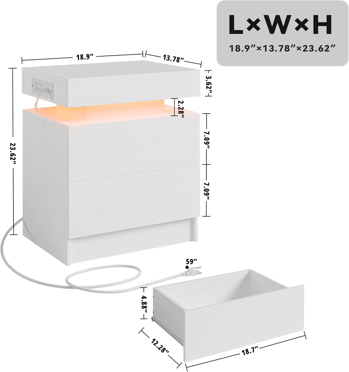 Likimio J0S6NQE1JYLVS7ZI nightstands - View #2