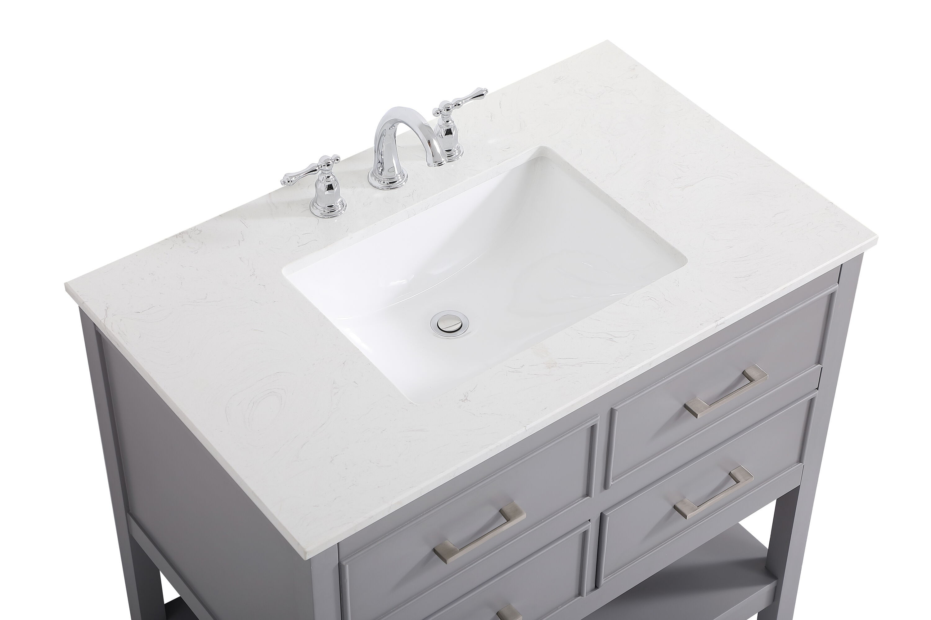 Elegant Decor HF57108GR Bath-Vanity-Combo - View #10