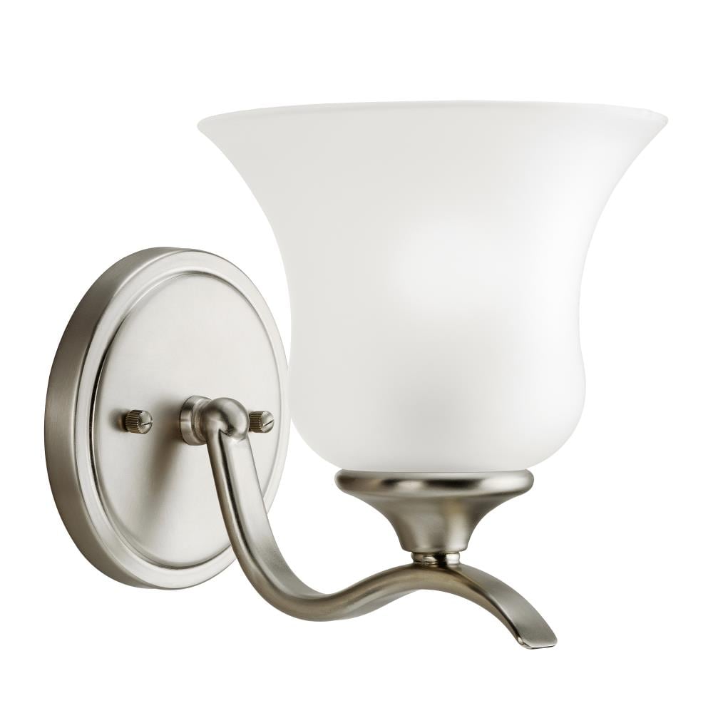 Kichler Wedgeport 6.5-in 1-Light Brushed Nickel Wall Sconce ENERGY STAR ...