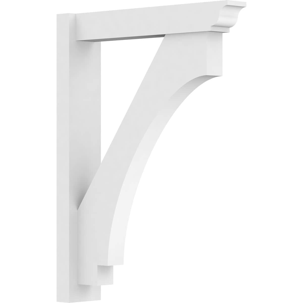 Ekena Millwork OUTP05X24X32IMP01 5-in W X 24-in D X 32-in H Imperial Architectural Grade PVC Outlooker with Traditional Ends