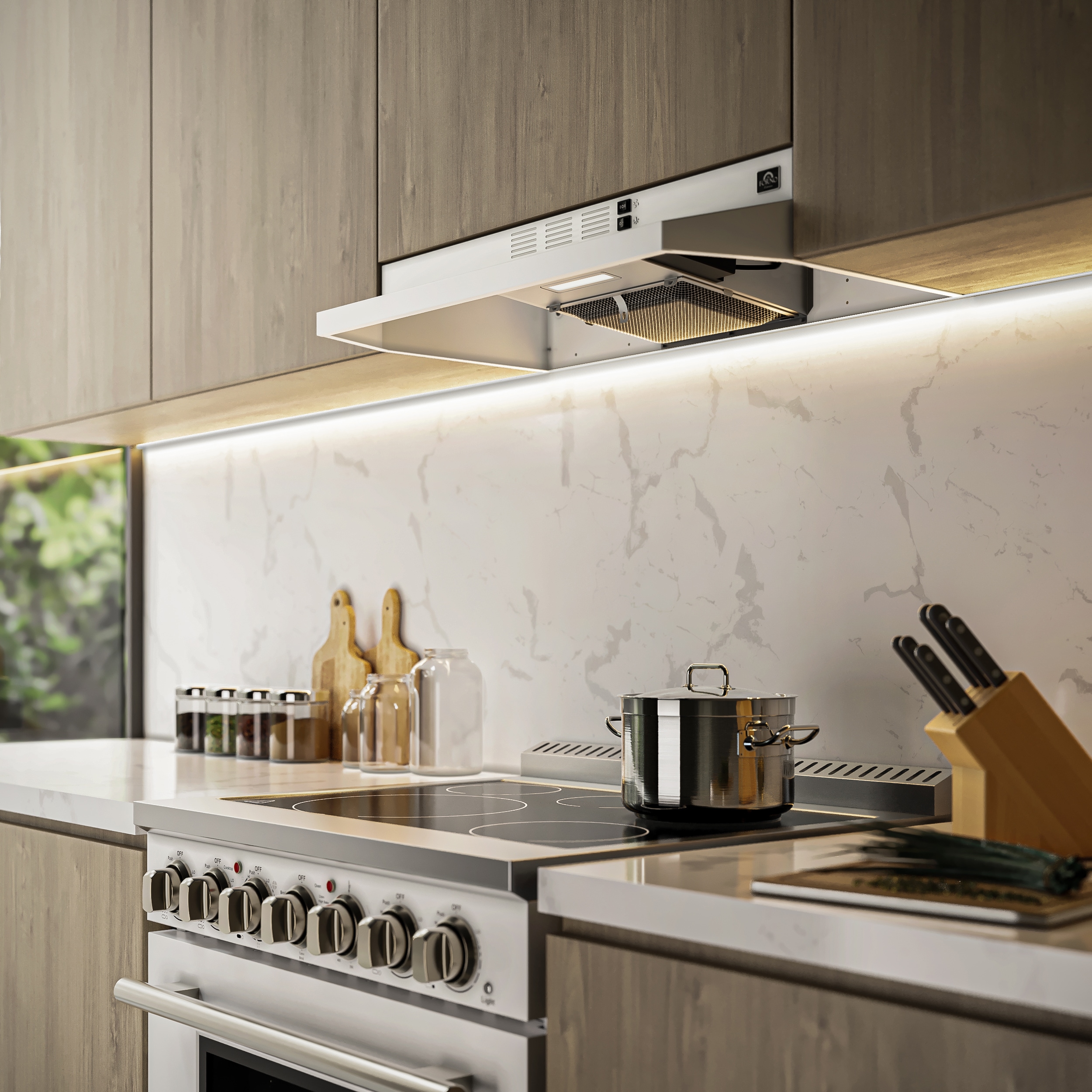 FORNO FRHUC5200-30WHT Undercabinet-Range-Hoods - View #2