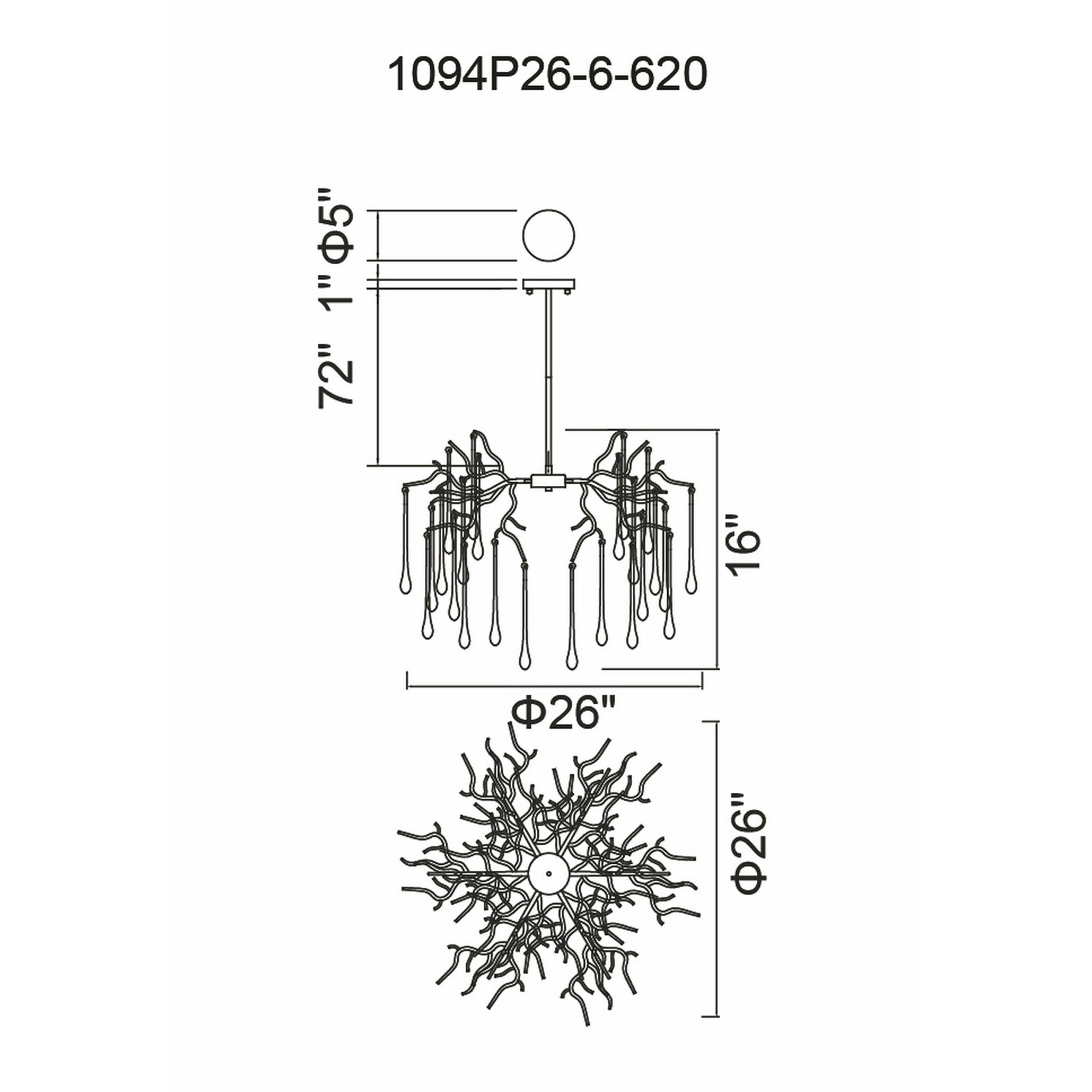 CWI Lighting 1094P26-6-620 b090015 - View #7