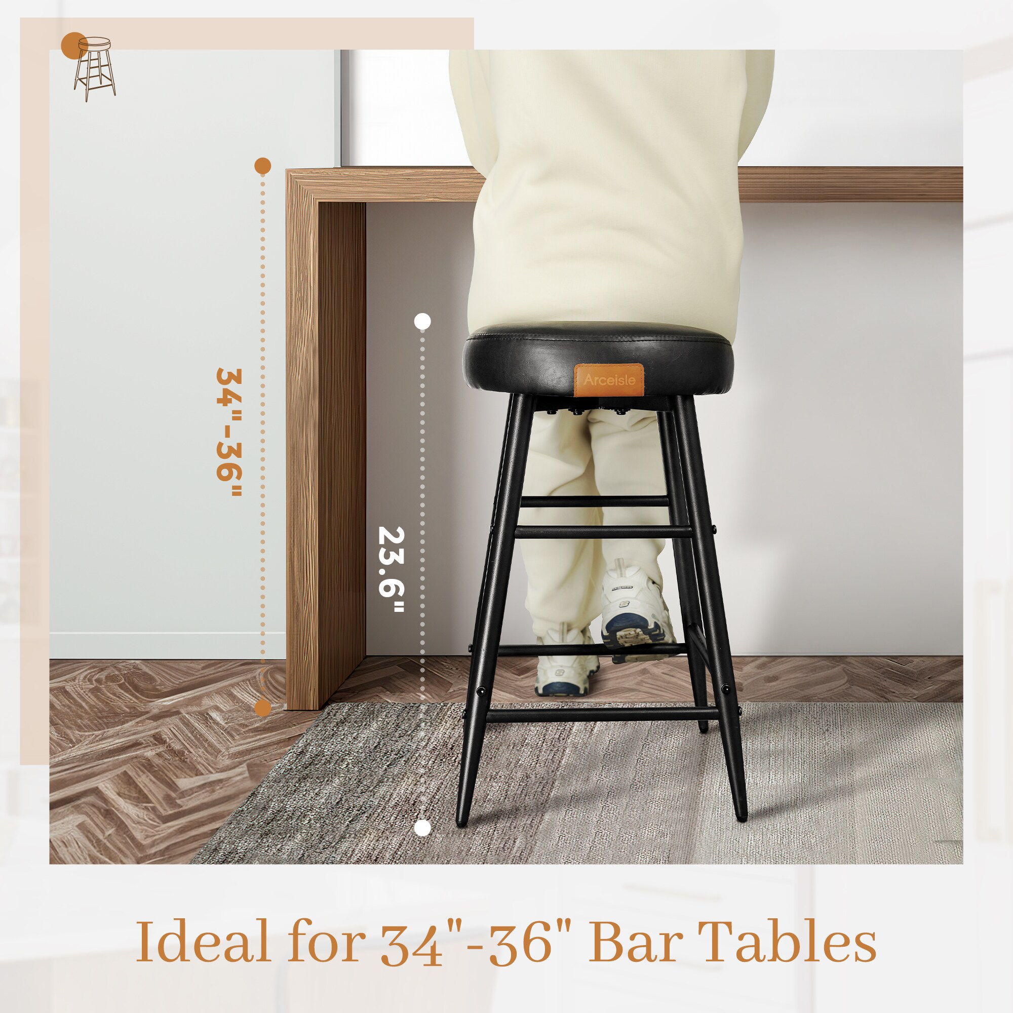 LTMATE LSRG002-BK-PK1 stools - View #3