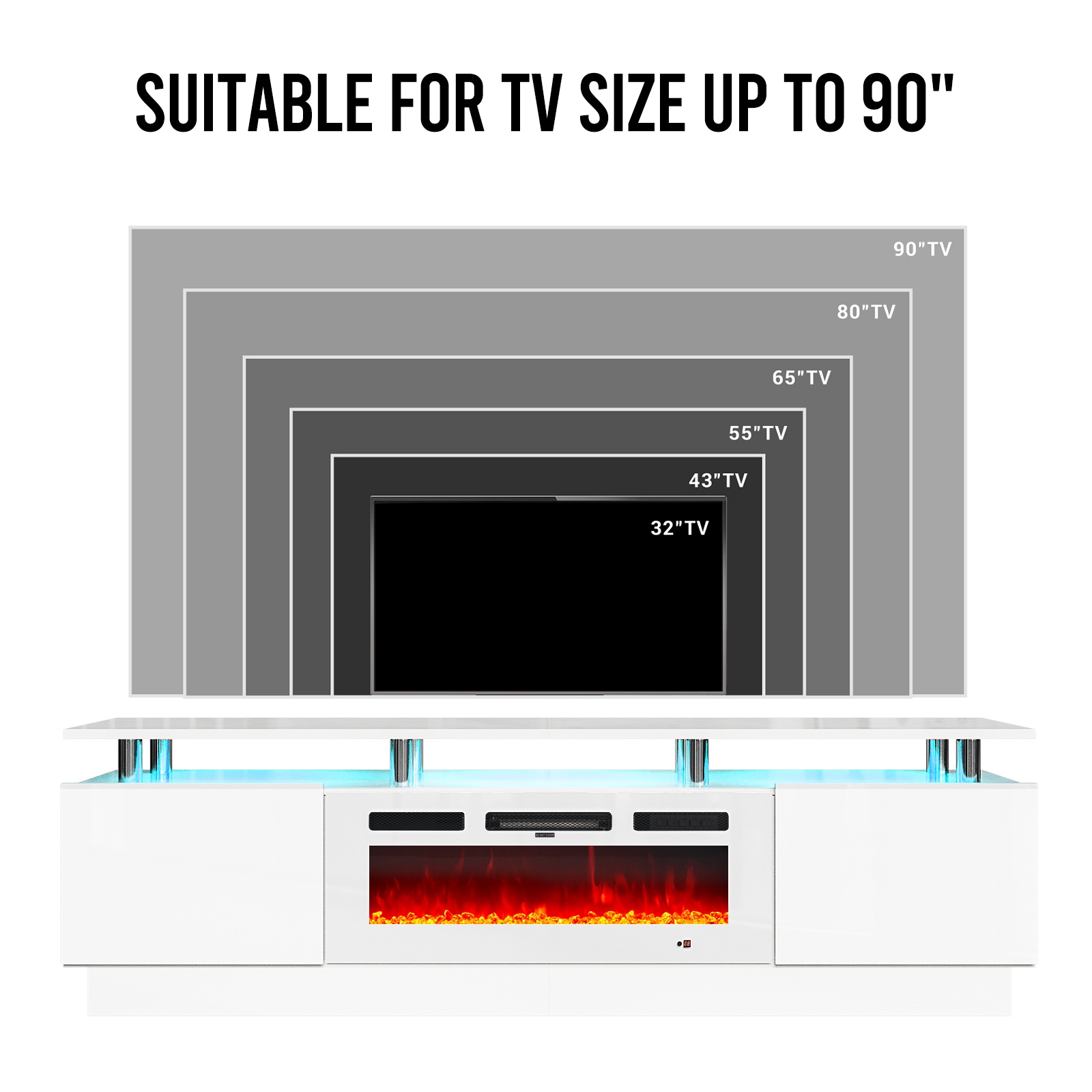 Bapipro TE28A14WW Electric-Fireplaces - View #7