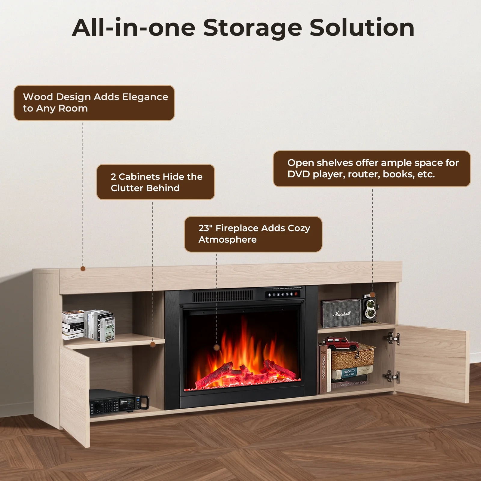 Antarctic Star LSAS-SM2303AOK Electric-Fireplaces - View #13