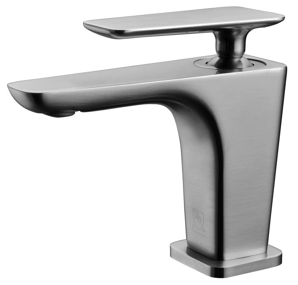 ALFI AB1779-BN Brushed Nickel Single hole 1-handle Low-arc Commercial/Residential Handle Bathroom Sink Faucet