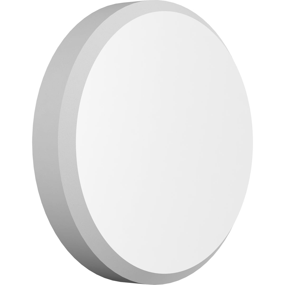 Ekena Millwork ROSP060X060X100GRY01 Standard Grayson with Beveled Edge 6-in x 6-in Unfinished PVC Round Rosette