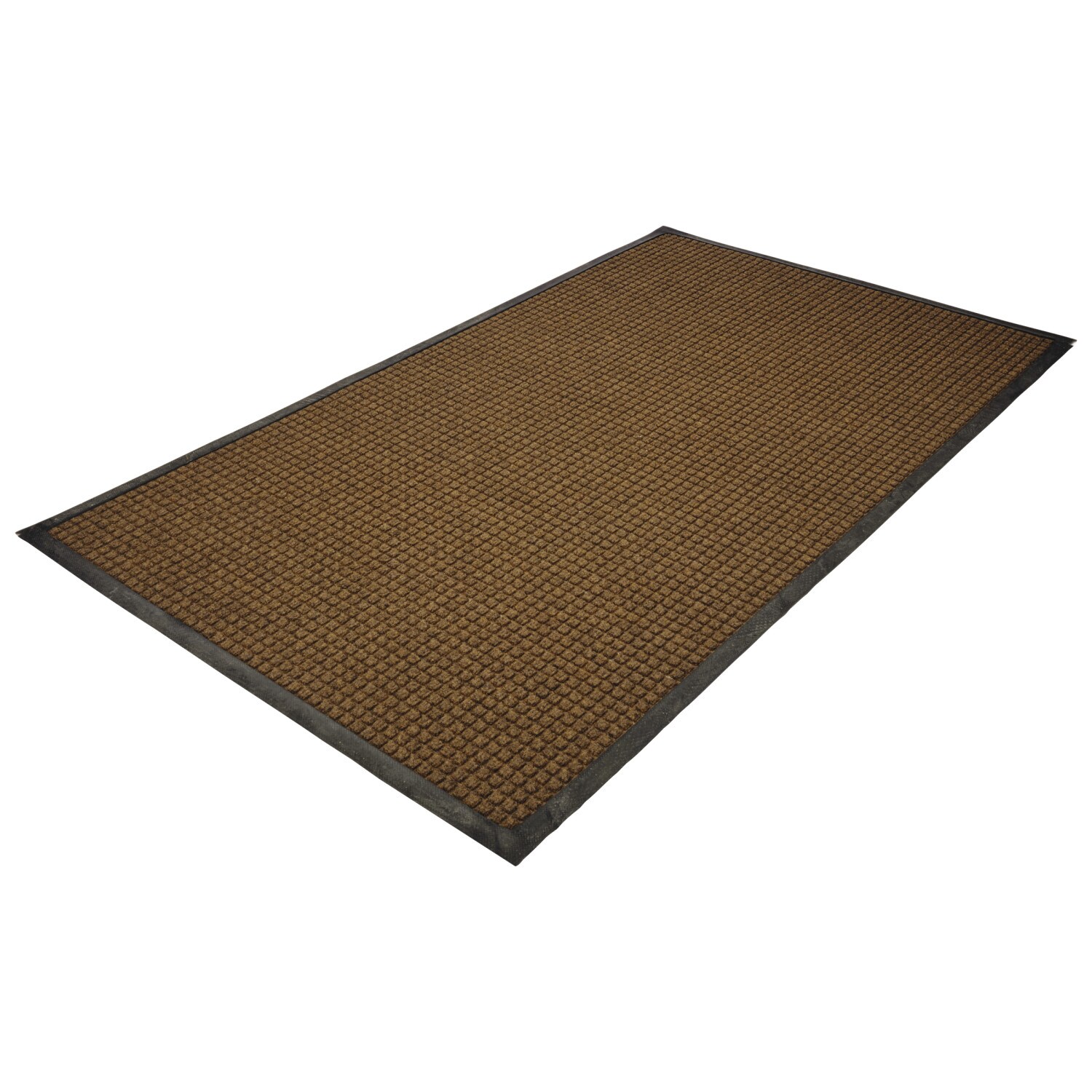 Guardian 3-ft x 5-ft Black Rectangular Indoor Door Mat in the Mats