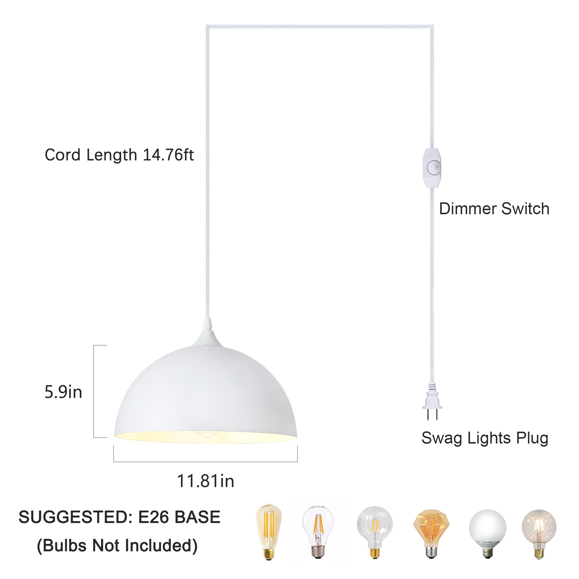 ZemSum LS-ZJY00062-1-W Pendant-Lights - View #4