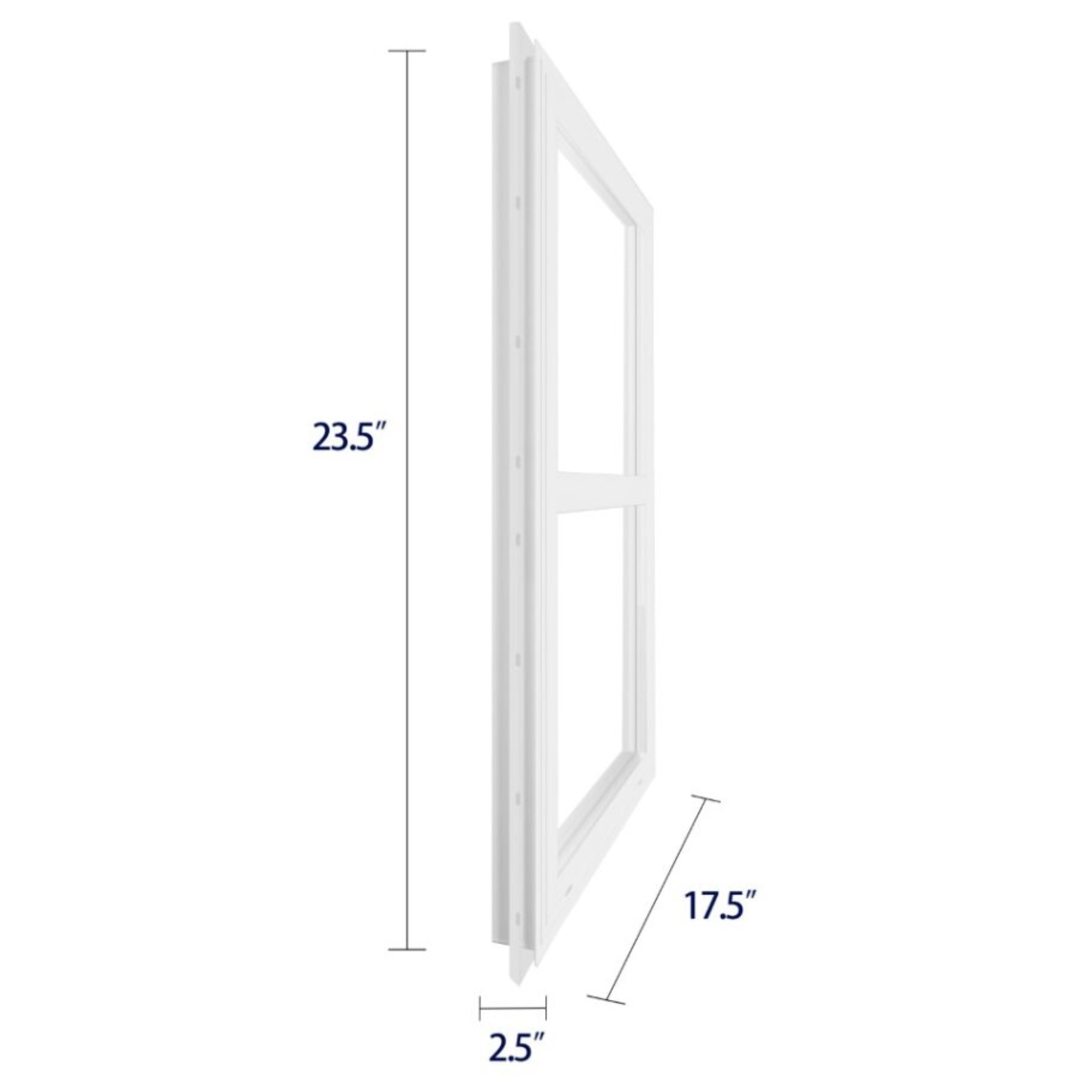 Project Source 20000S Series 17-1/2-in x 23-1/2-in White Vinyl New ...