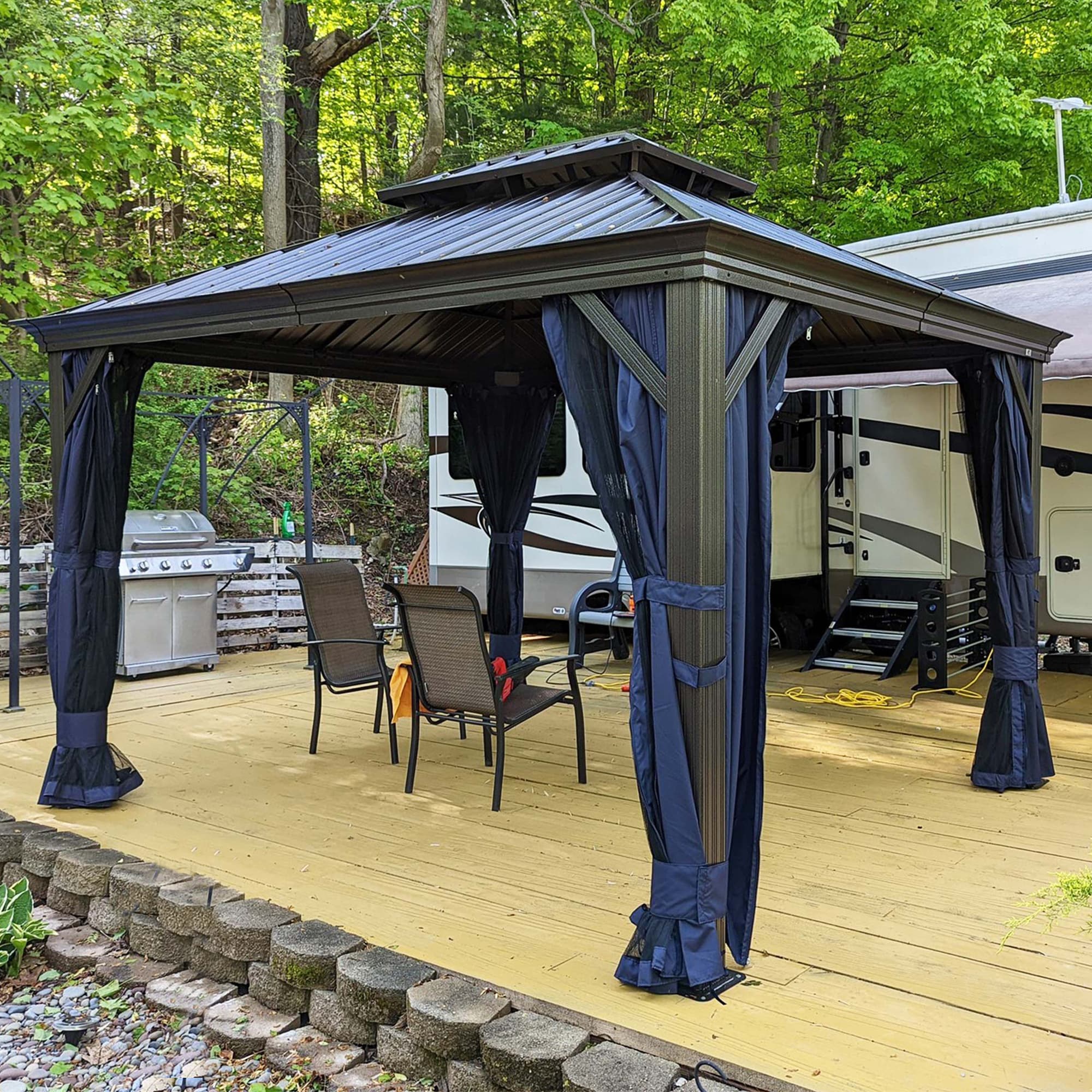 PURPLE LEAF LSMHS1014NB Wood-Resin-Gazebos - View #2