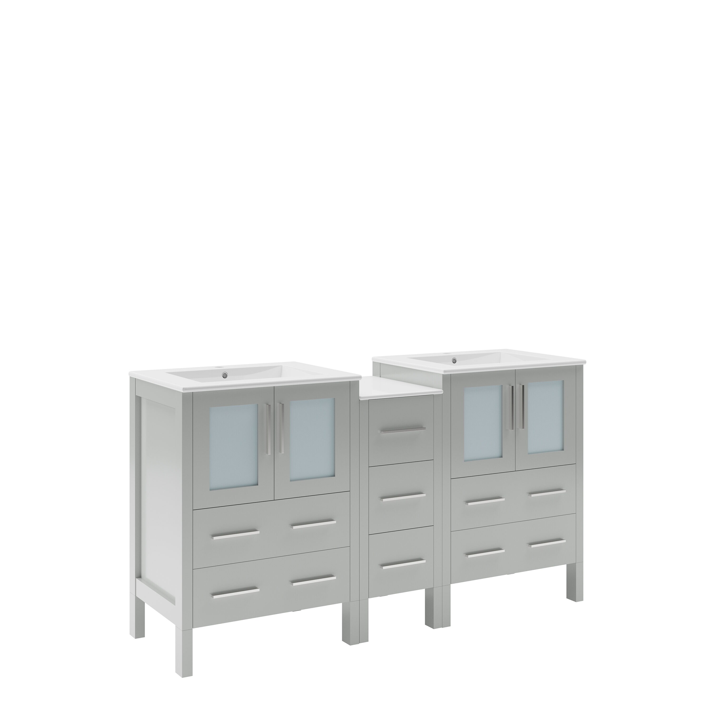 Fresca FCB62-123612GR-I Bath-Vanity-Combo - View #2