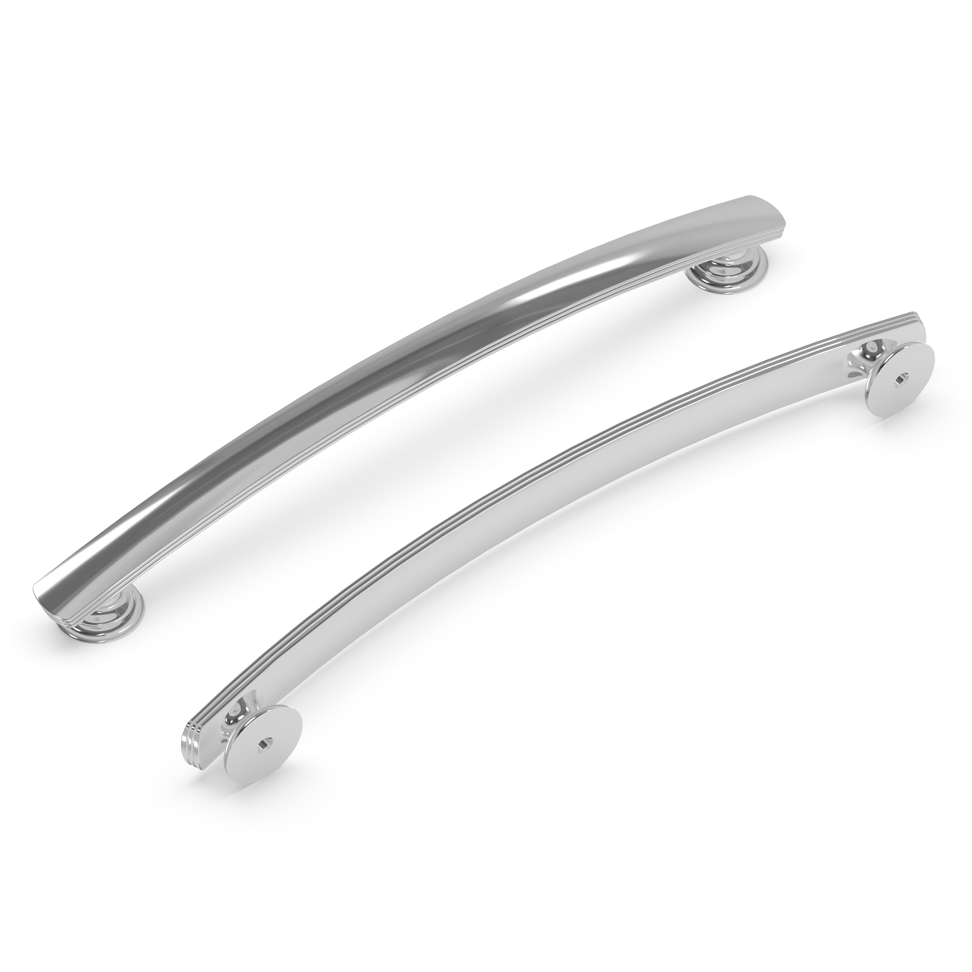 Hickory Hardware P2157-CH-5B American Diner 7-9/16-in , 192mm Center to Center Chrome Arch Handle 5 -Pack