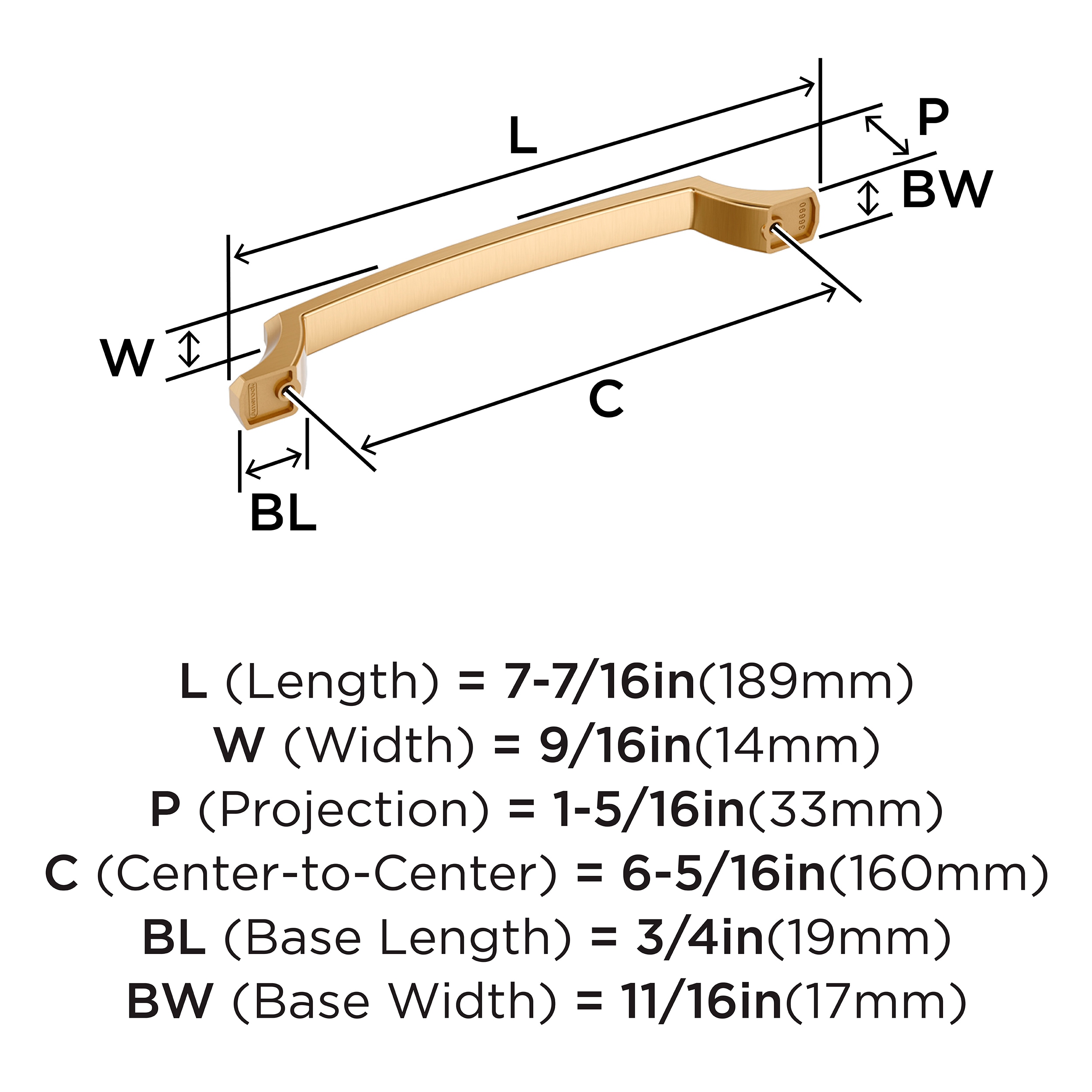 Amerock BP36690CZ Cabinet-Pulls - View #4