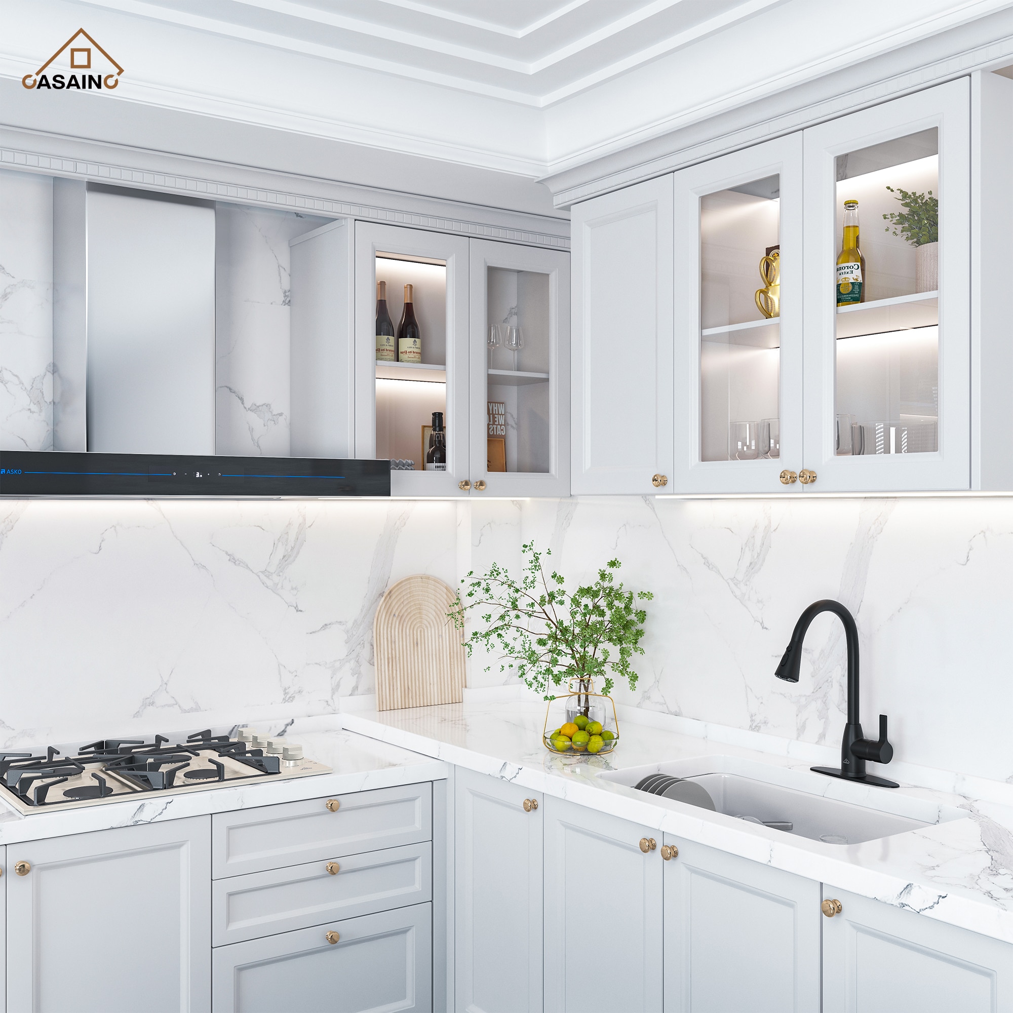CASAINC CA-D0574-MW Kitchen-Faucets - View #3