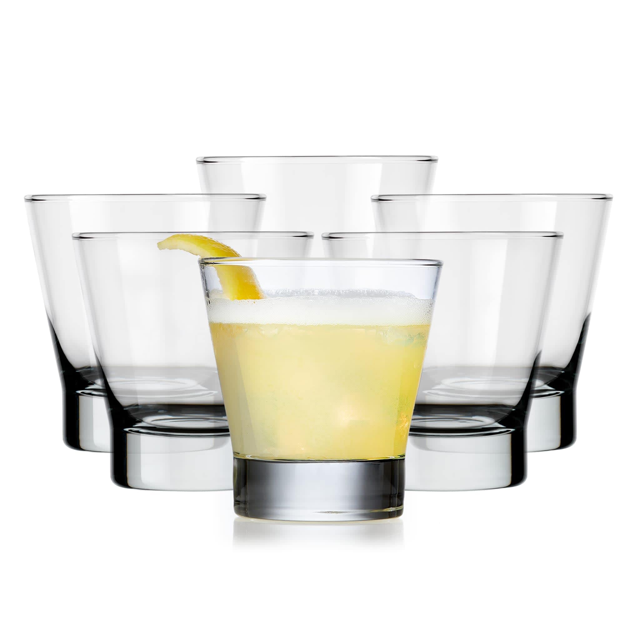 Libbey L19747 Modern Bar Essentials Double Old Fashioned Glasses 10.5 ounce Set of 6