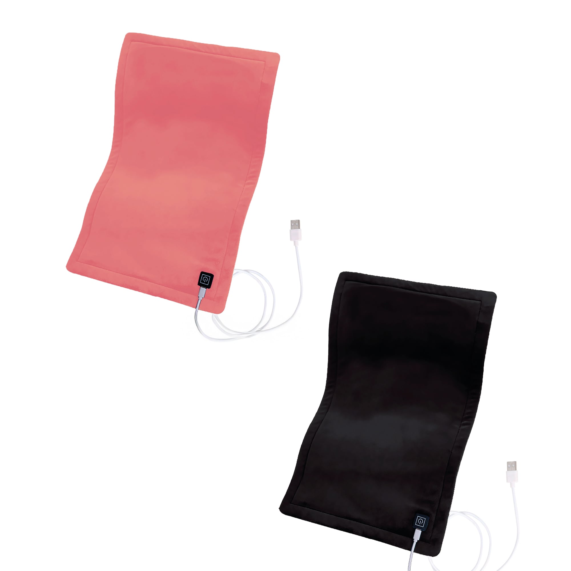 Pursonic Comfort Duo Extra Large Electric Heating Pads Pink Black #HMG520BK-HMG520PK