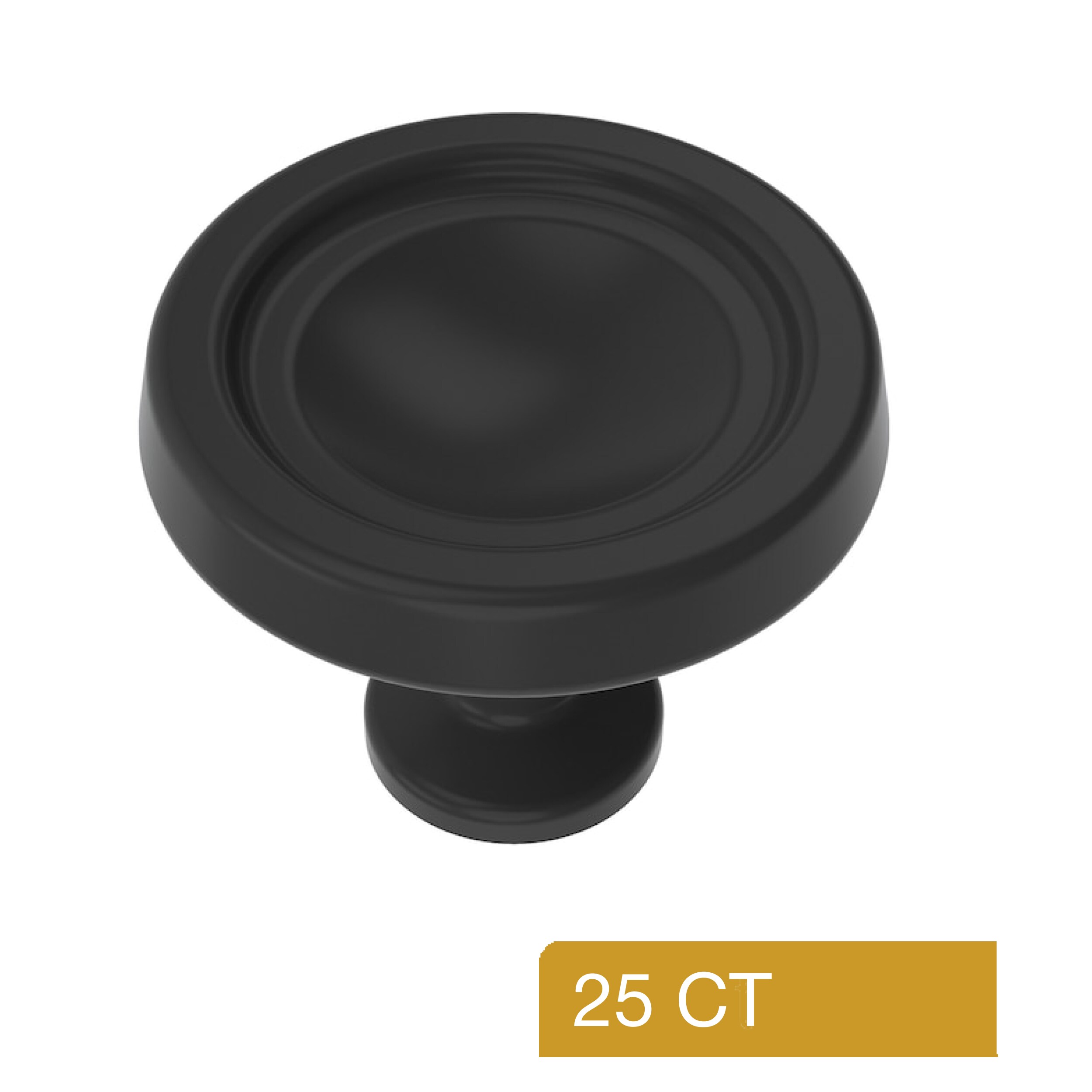 Style Selections HW-729-MB-25PK Cabinet-Knobs - View #2