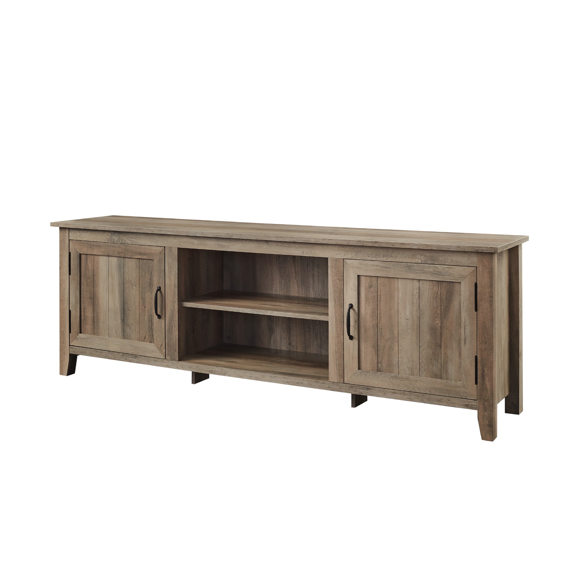 Walker Edison Transitional Grey Wash Tv Stand (Accommodates TVs more ...