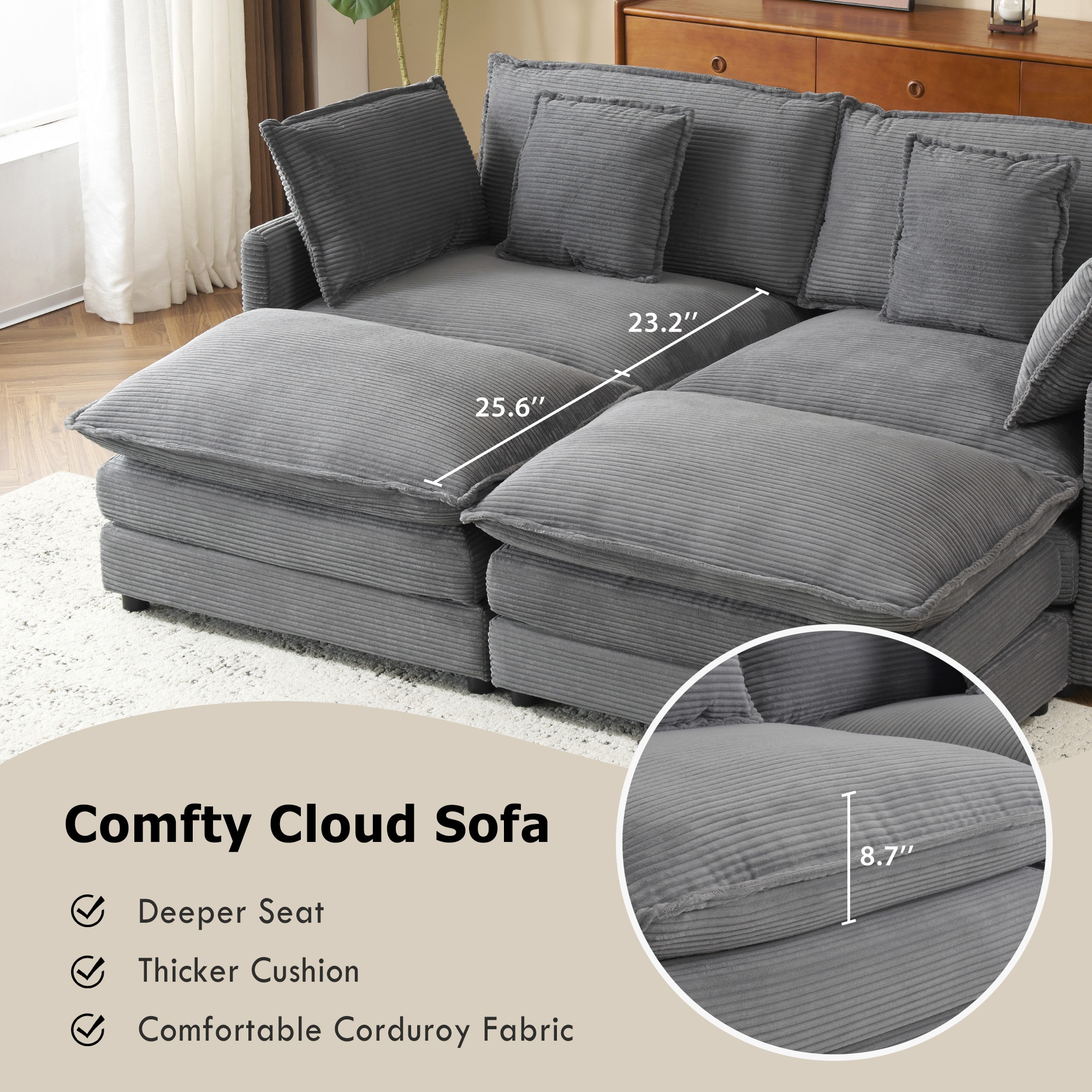 ModernLuxe N719S001722E Sofas-Loveseats - View #4