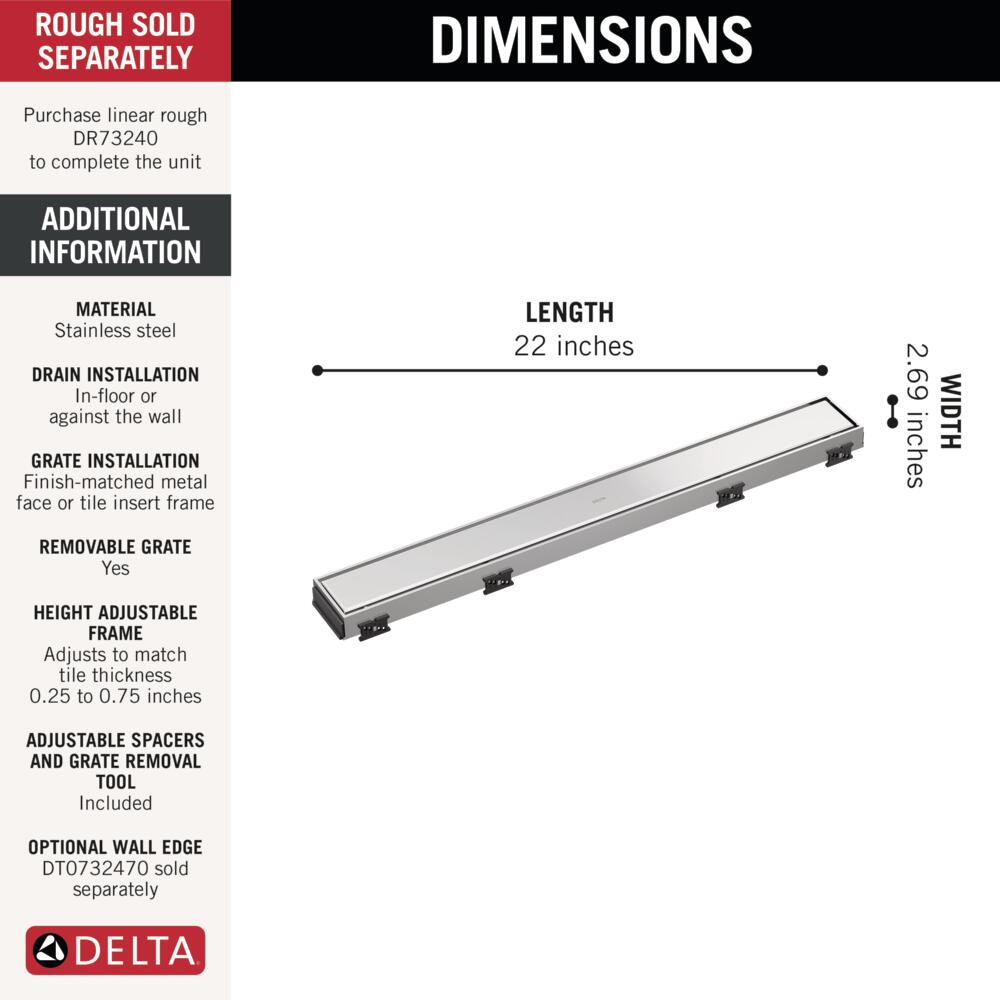 Delta DT0732413 Drains-Flanges - View #7