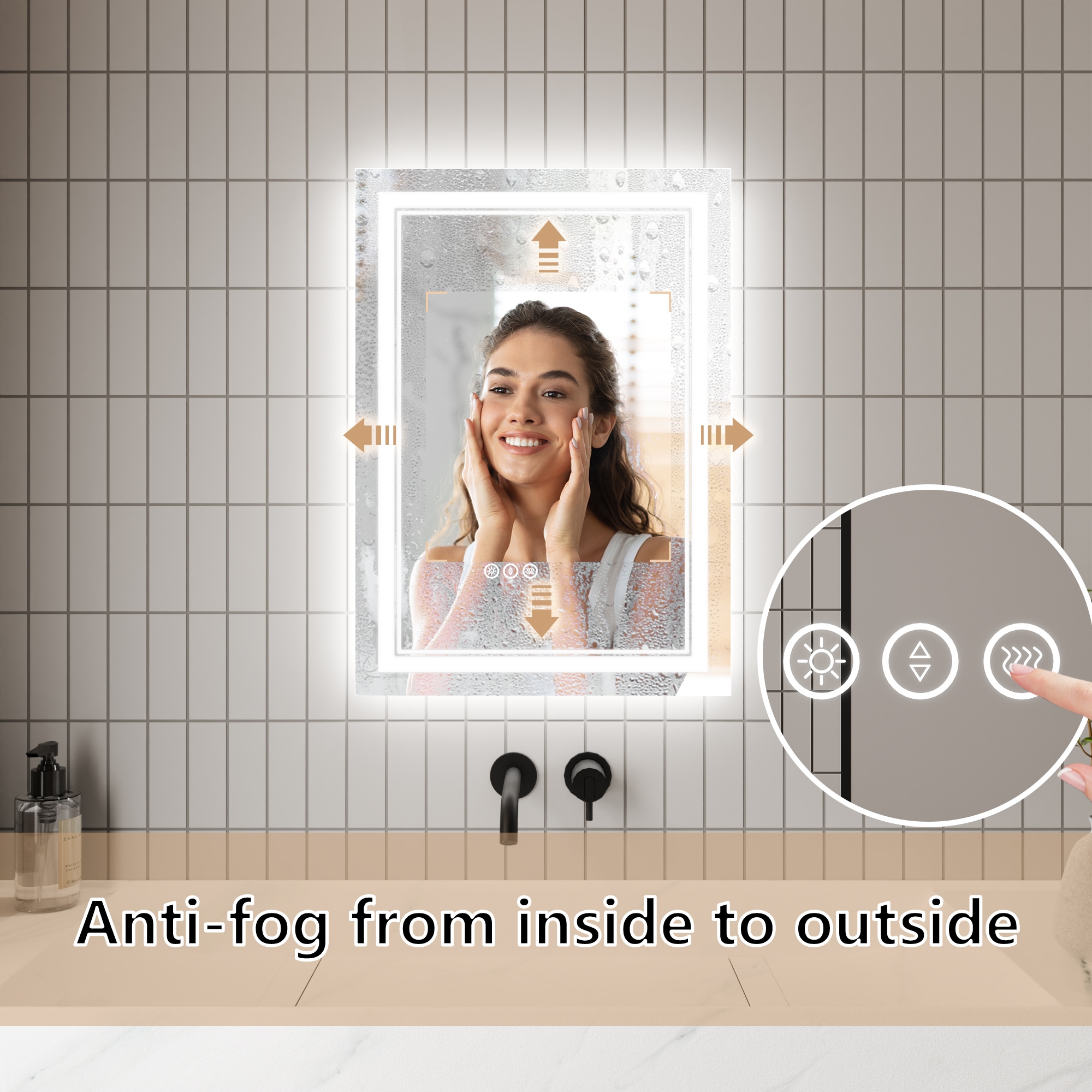 CASAINC JS-2030-2-X-E-WEIFEI Framed-Bath-Mirrors - View #5