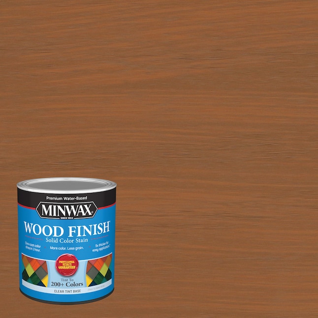 Minwax Wood Finish Water-Based Mahogany Mw1180 Solid Interior Stain  (1-Quart) in the Interior Stains department at Lowes.com