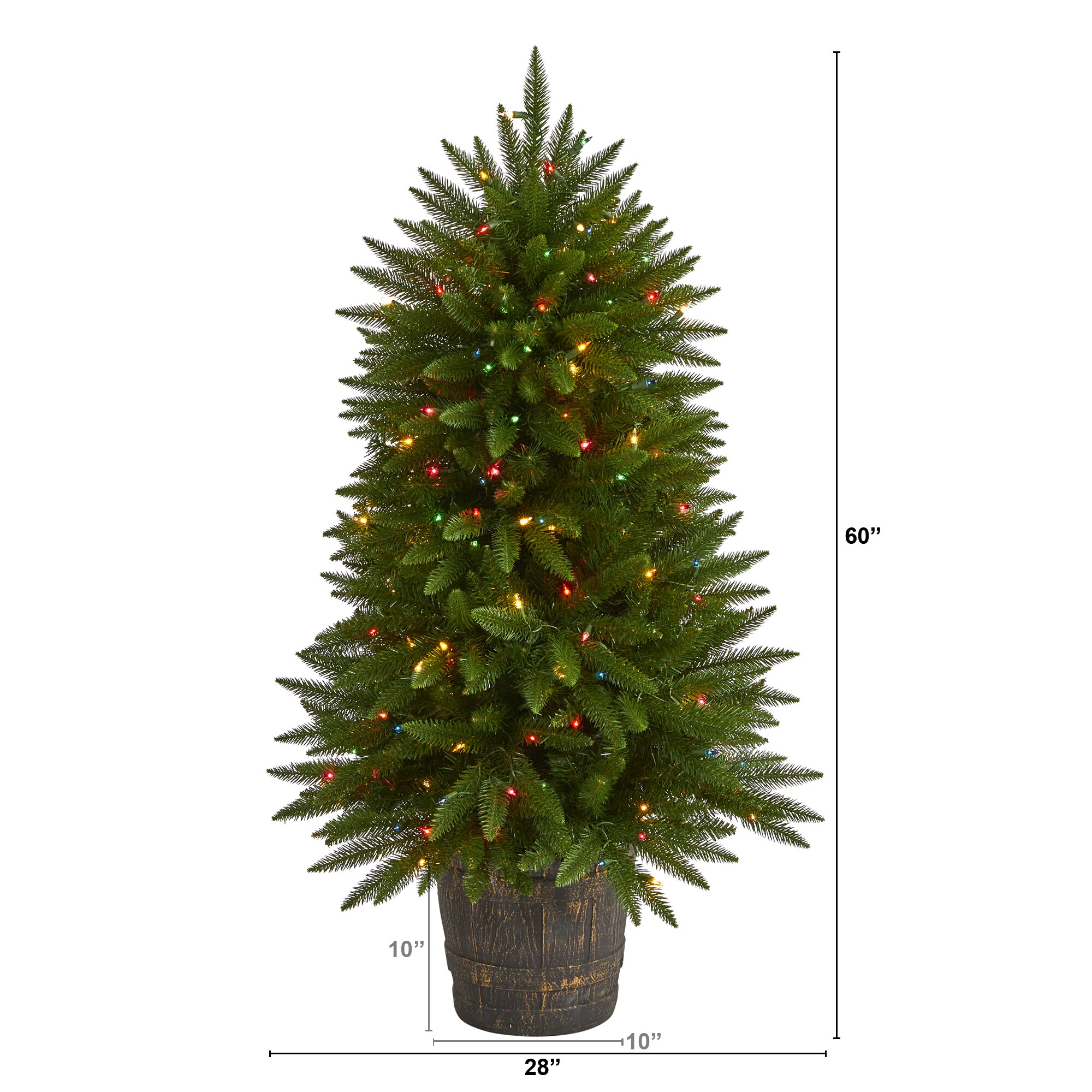 Nearly Natural T1563 Artificial-Christmas-Trees - View #3
