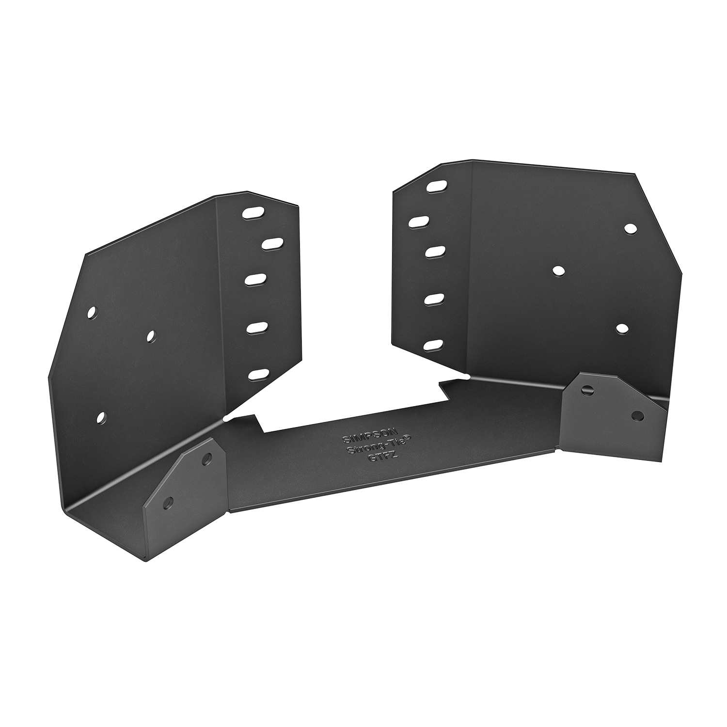 Simpson Strong-Tie 3.5-Inches x 8.83-Inches Outdoor Accents ZMAX Galvanized with Black Powder Coat Gazebo tie
