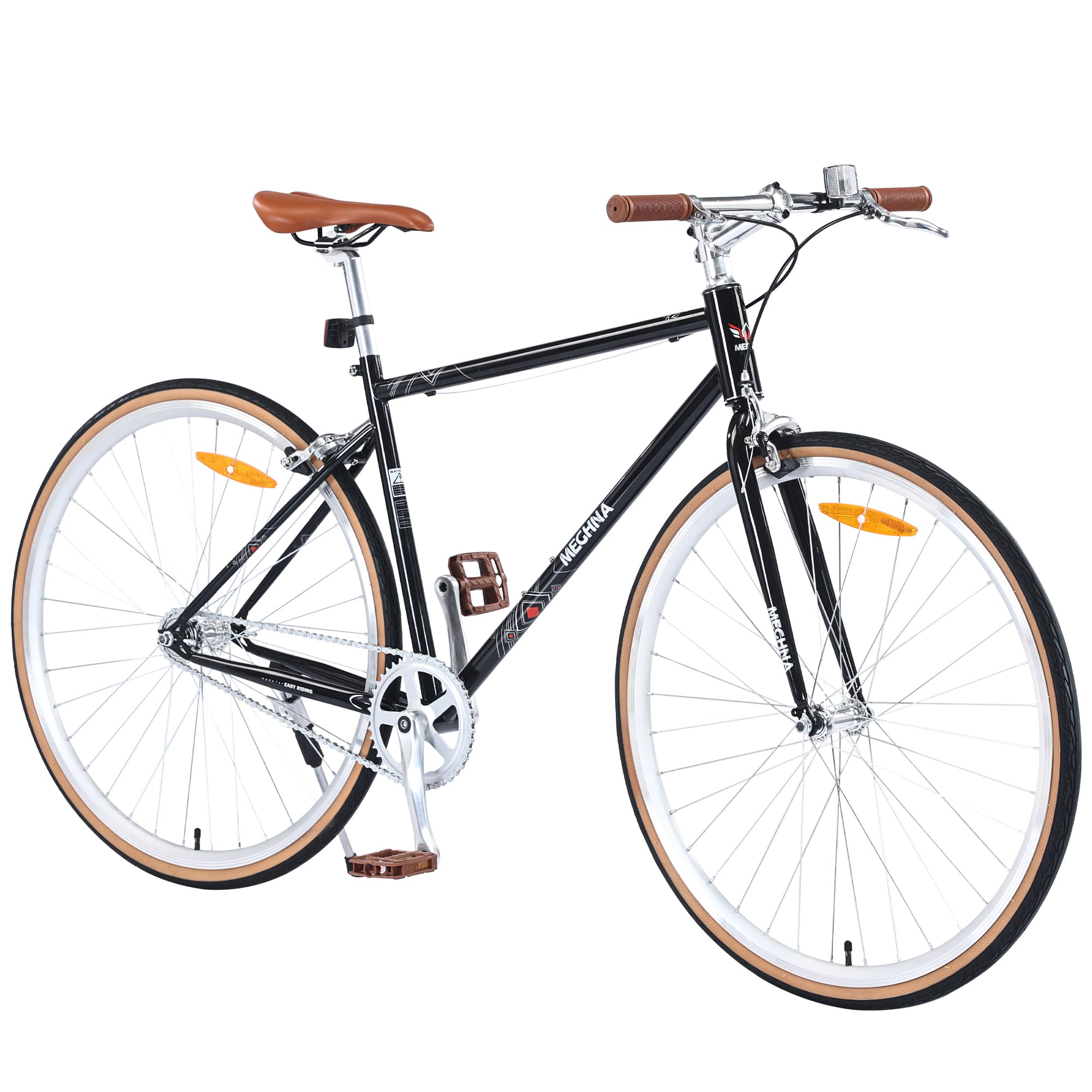 Vynxaria LEXY0029-DJZXC-BA35C Black 700C Retro Style City Bicycle