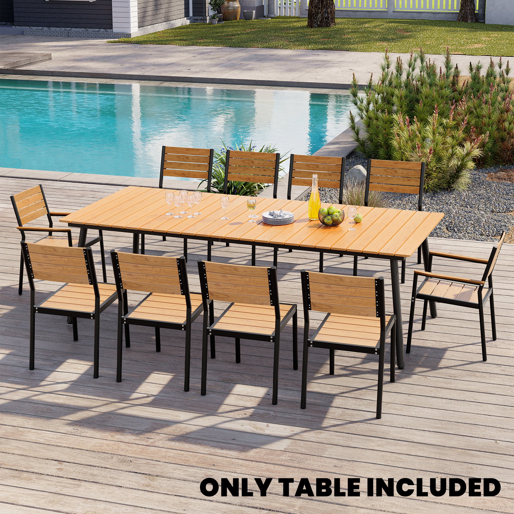 Crestlive Products CL-TB012BRN240 Patio-Tables - View #2