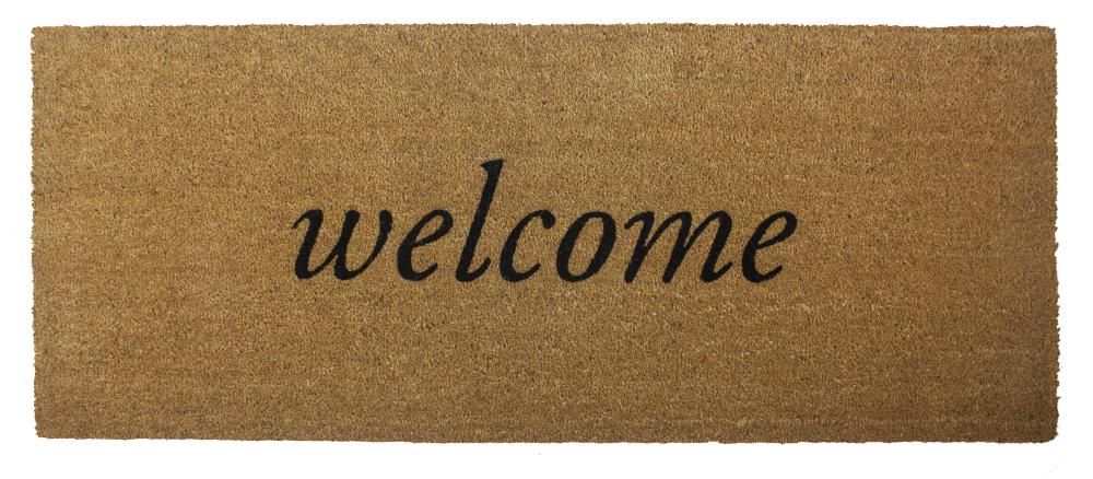Entryways 503EB24X60 2-ft x 5-ft Natural Coir Rectangular Outdoor Decorative Welcome Door Mat