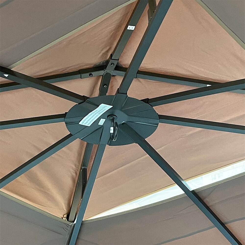 Garden Winds RipLock 350 Beige Canopy Replacement Top in the